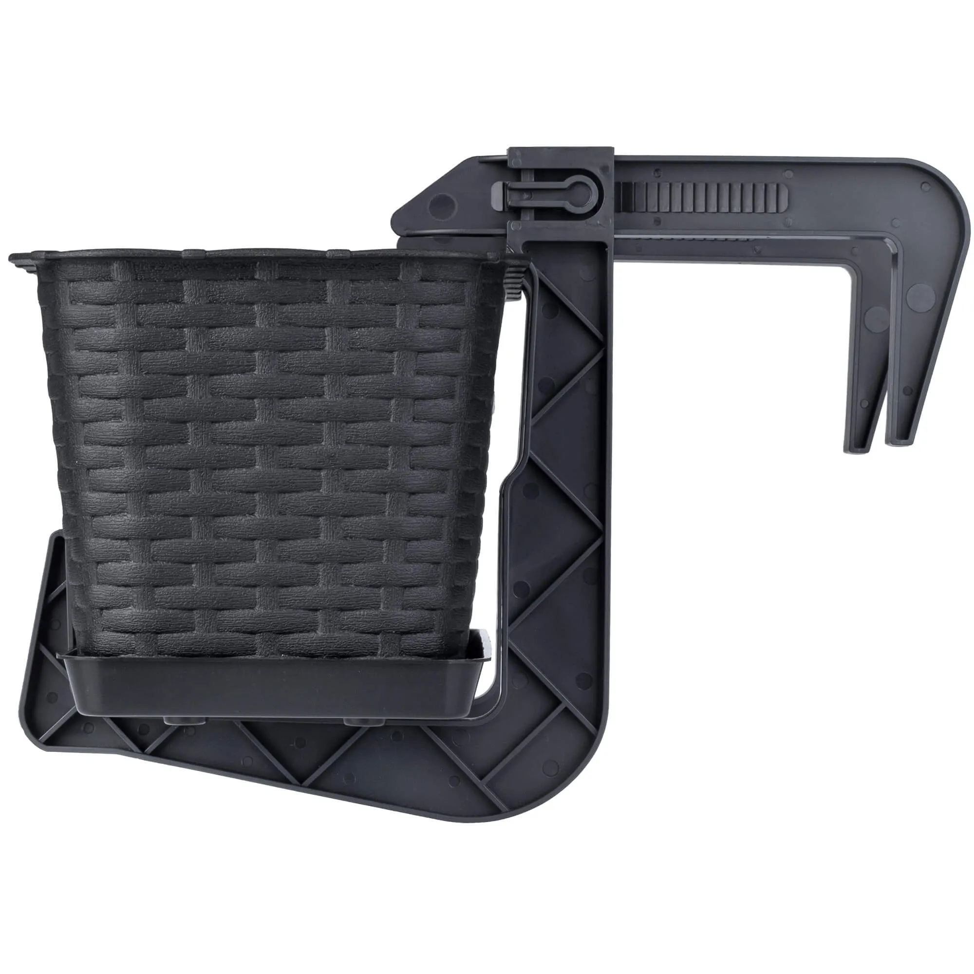 Rotango vazonas su lėkštute Frette 40 cm + 2 rankenos