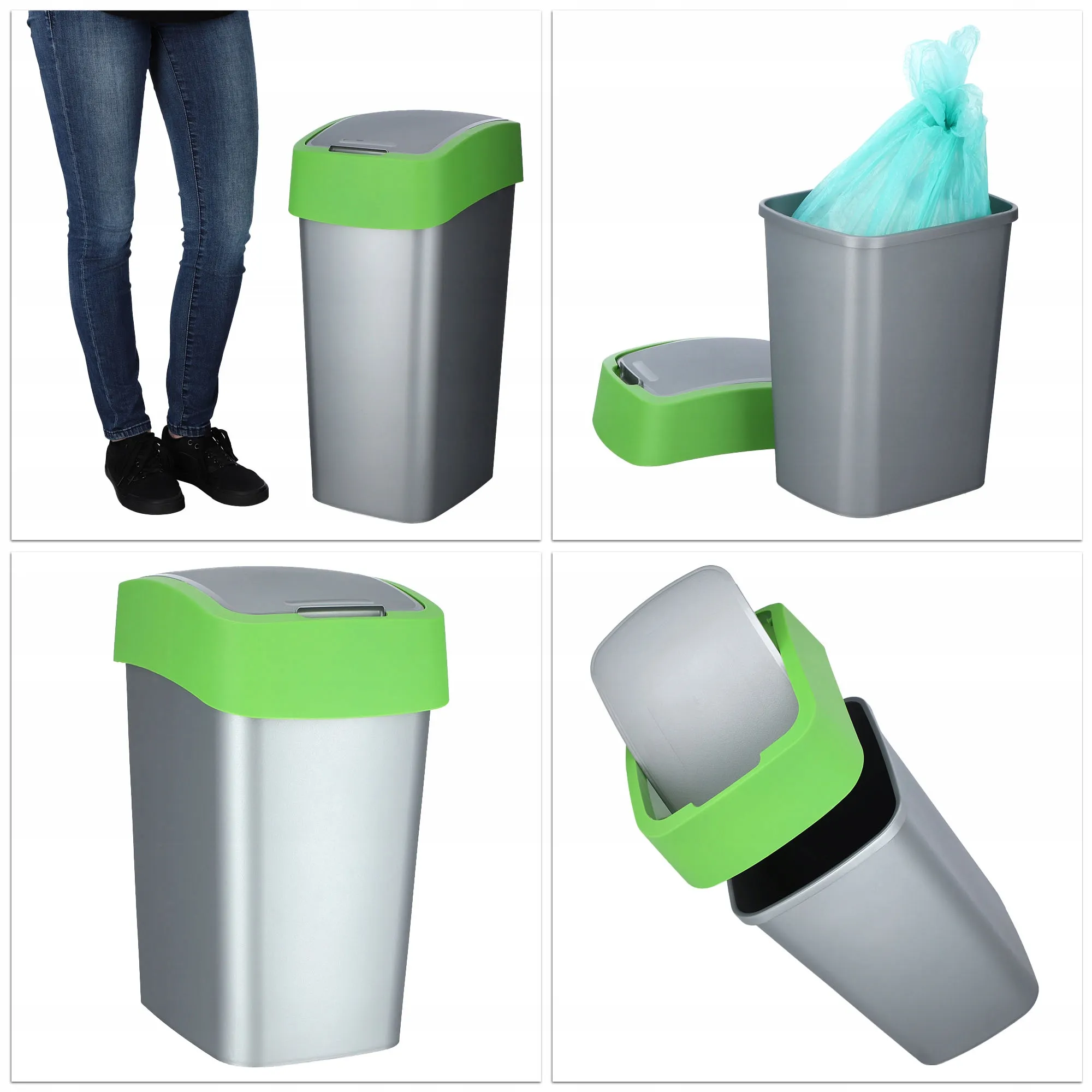 „Curver“ atverčiama šiukšliadėžė 50 l, žalia