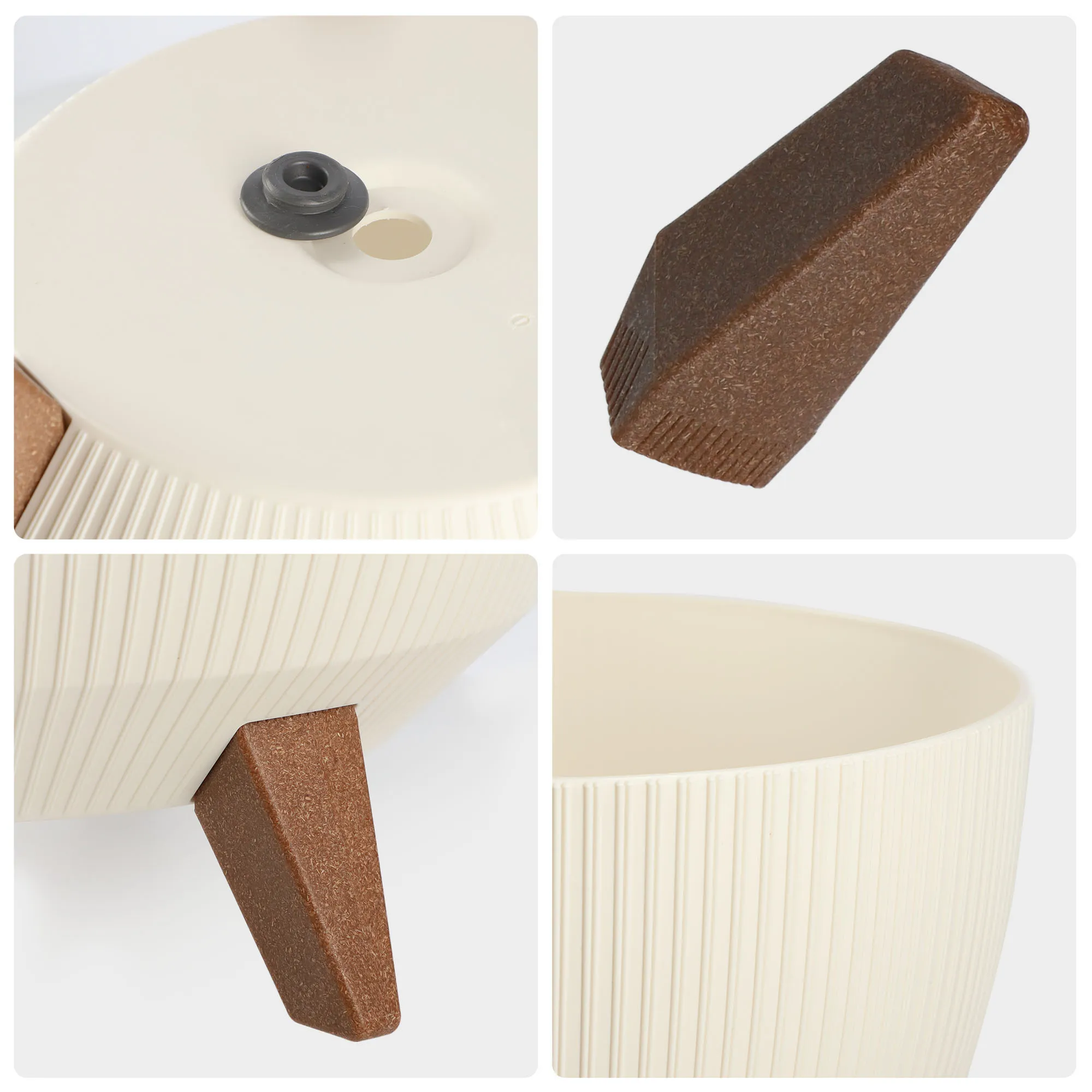 Milis gėlių dubuo su kojelėmis 29 cm