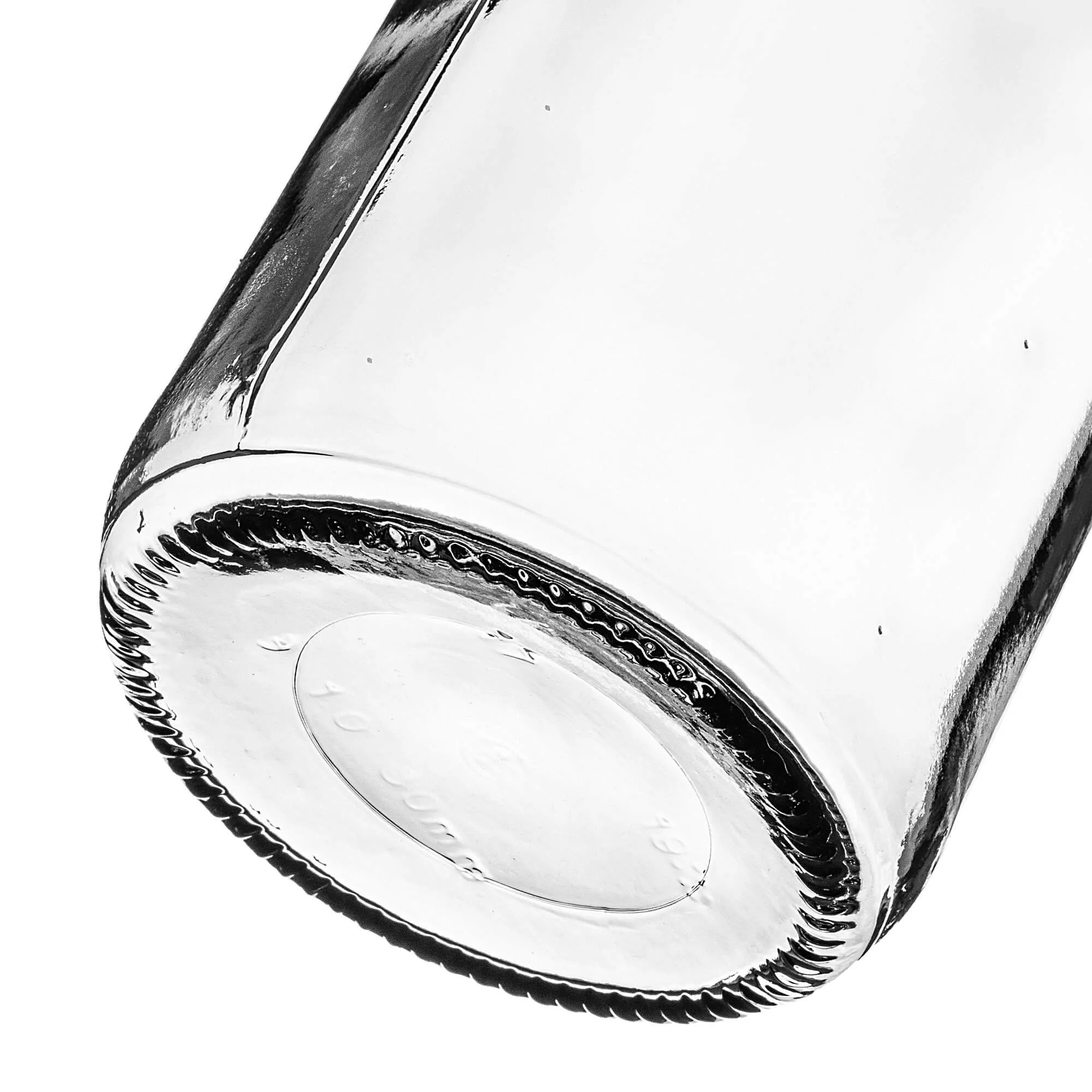 „Corlo“ stikliniai pieno buteliukai 1 l su baltu dangteliu, 53 mm skersmens, 5 vnt.