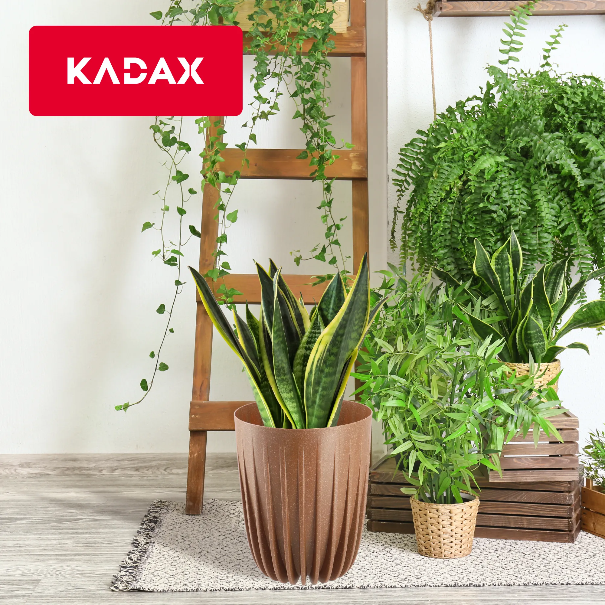 Costa ekologiškas vazonas su įdėklu 19 cm