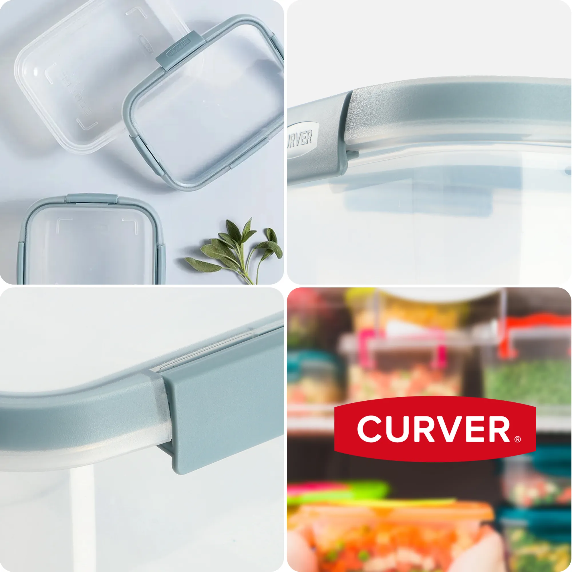 Curver Smart Fresh Eco maisto indas 3,5 l, dangaus mėlynumo, 29 cm