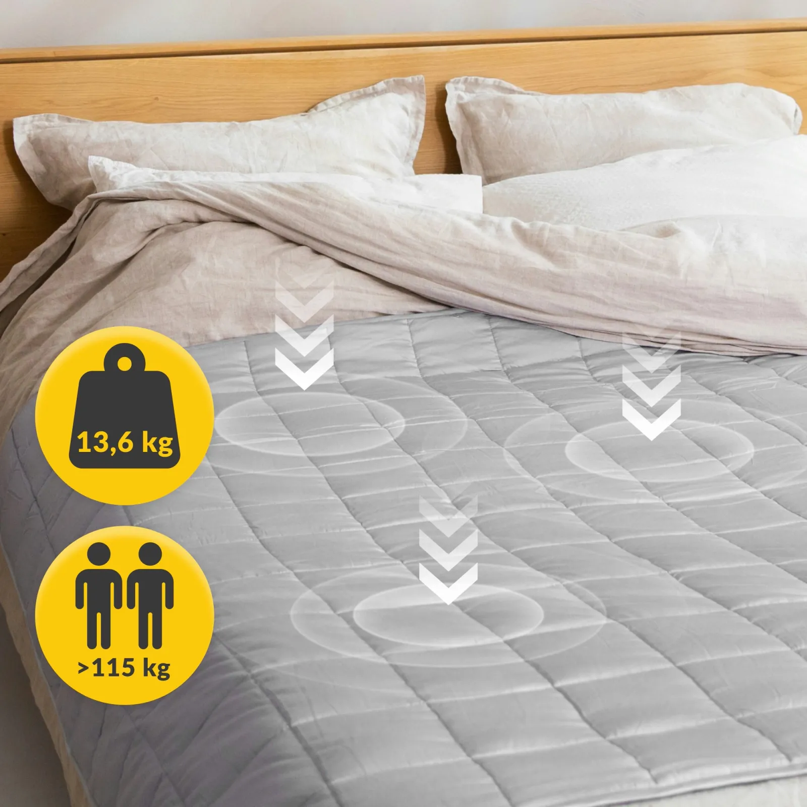 Sensorinė svorio antklodė 13