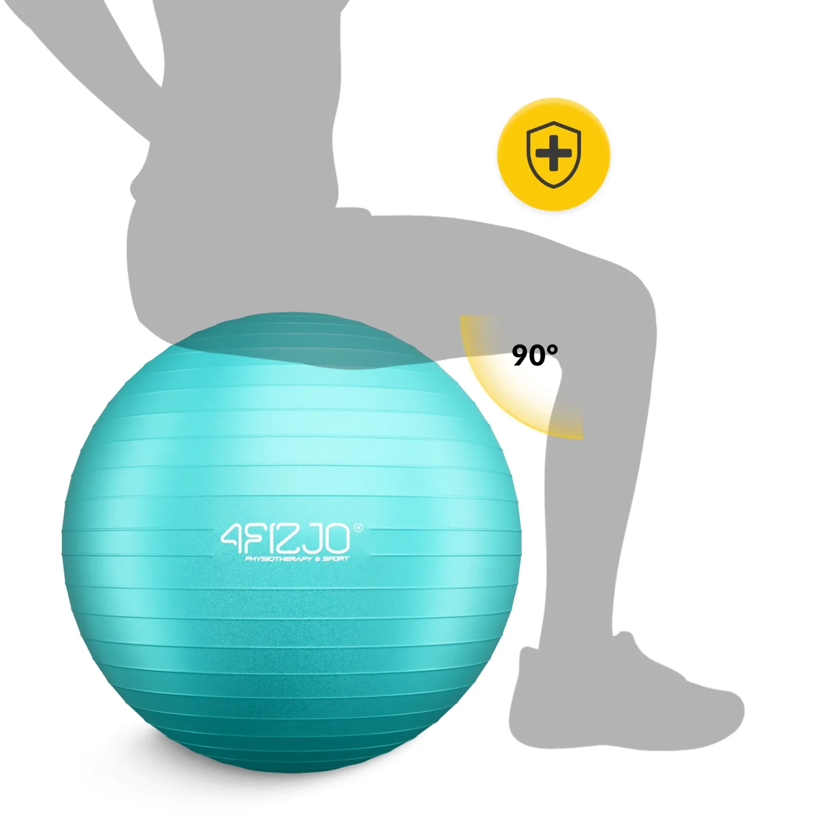 Pripučiamas gimnastikos kamuolys 65 cm