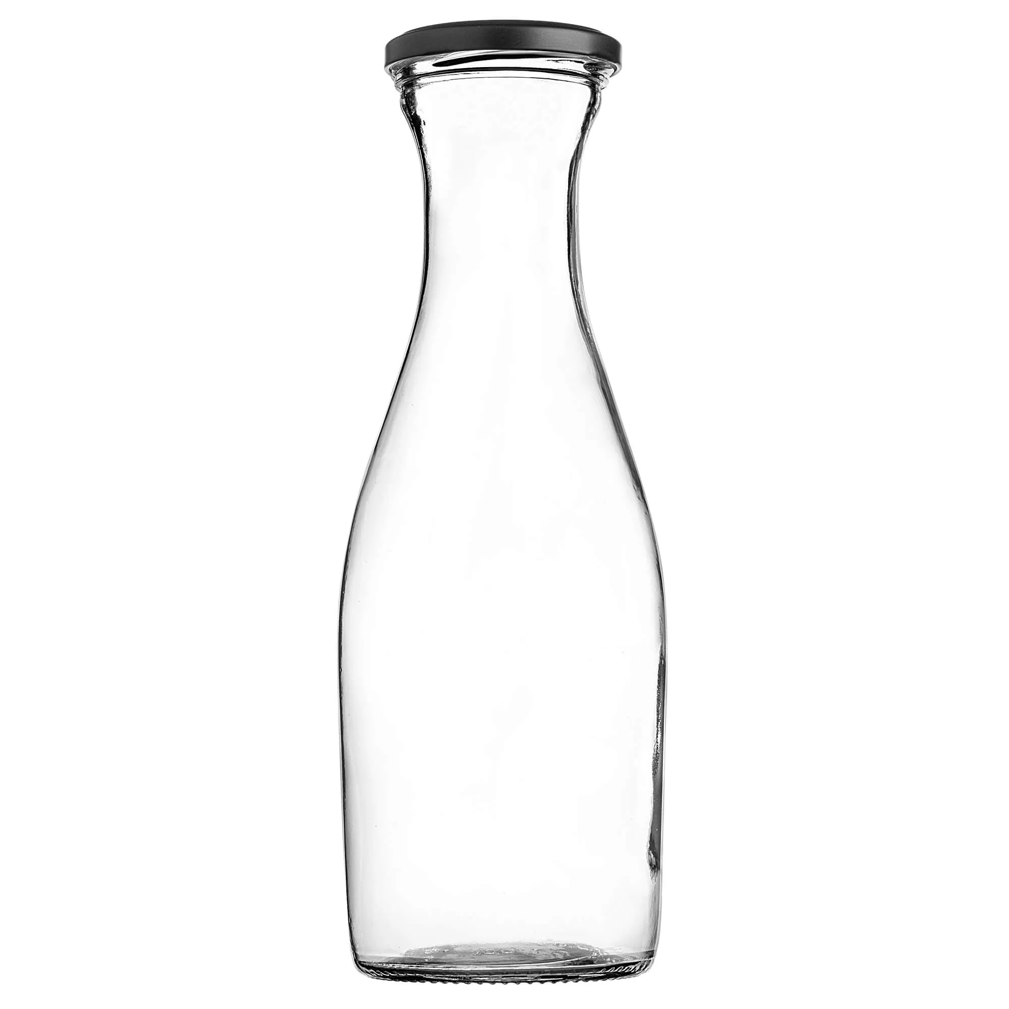 Valli 1 l stiklinis termosas su matiniu juodu dangteliu, 4 vnt.