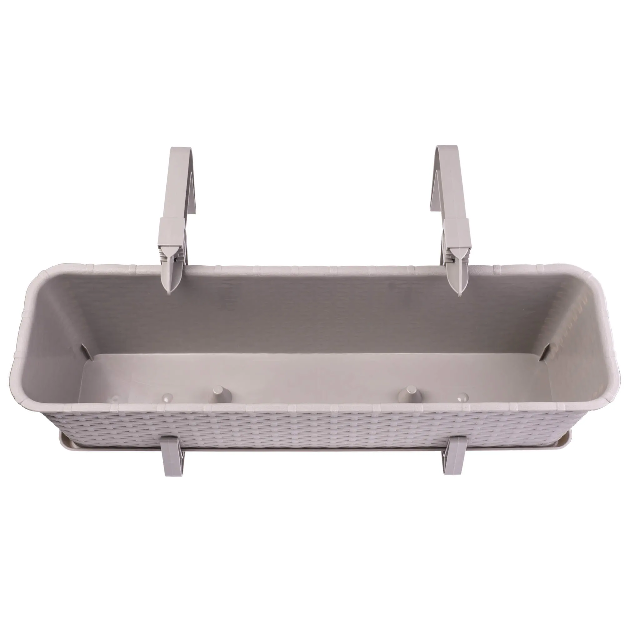 Frette rotango vazonas su lėkštute 60 cm + 2 rankenos