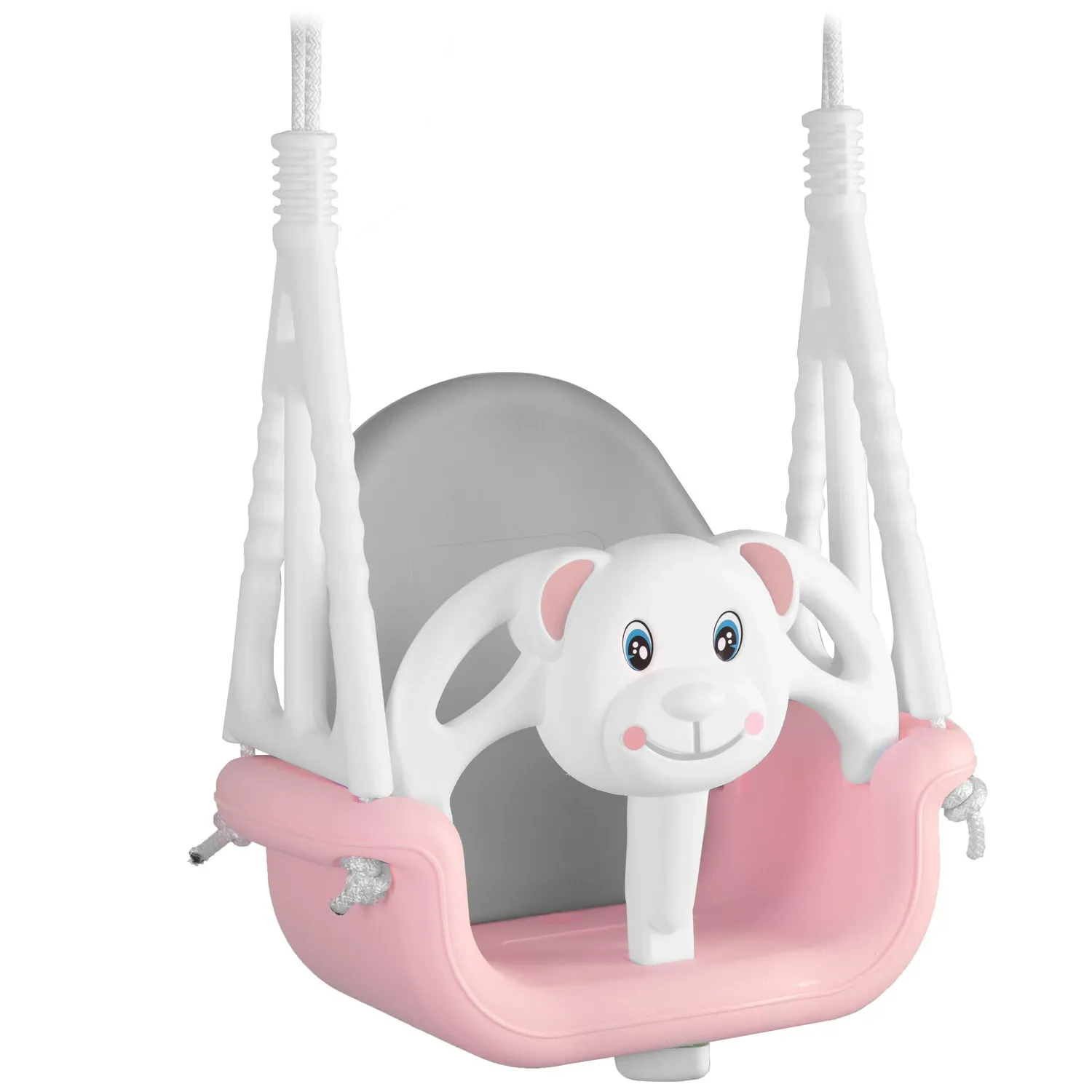 Ricokids 3 viename meškiuko kibirėlio sūpynės, rožinės - nuotrauka 1