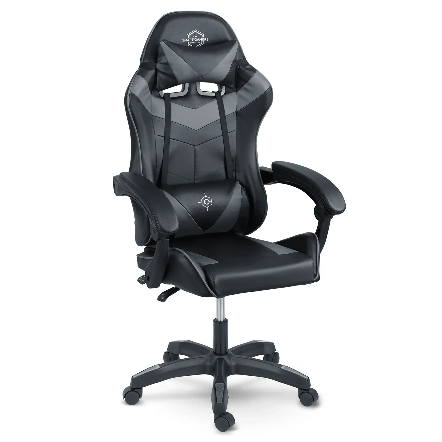 Sofotel Draknor žaidimų kėdė, juoda ir pilka - nuotrauka 1