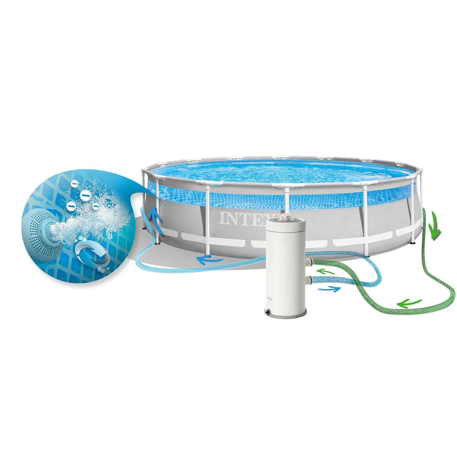 Filtro siurblys sodo baseinams 3785 l/val. INTEX 26638 - nuotrauka 1