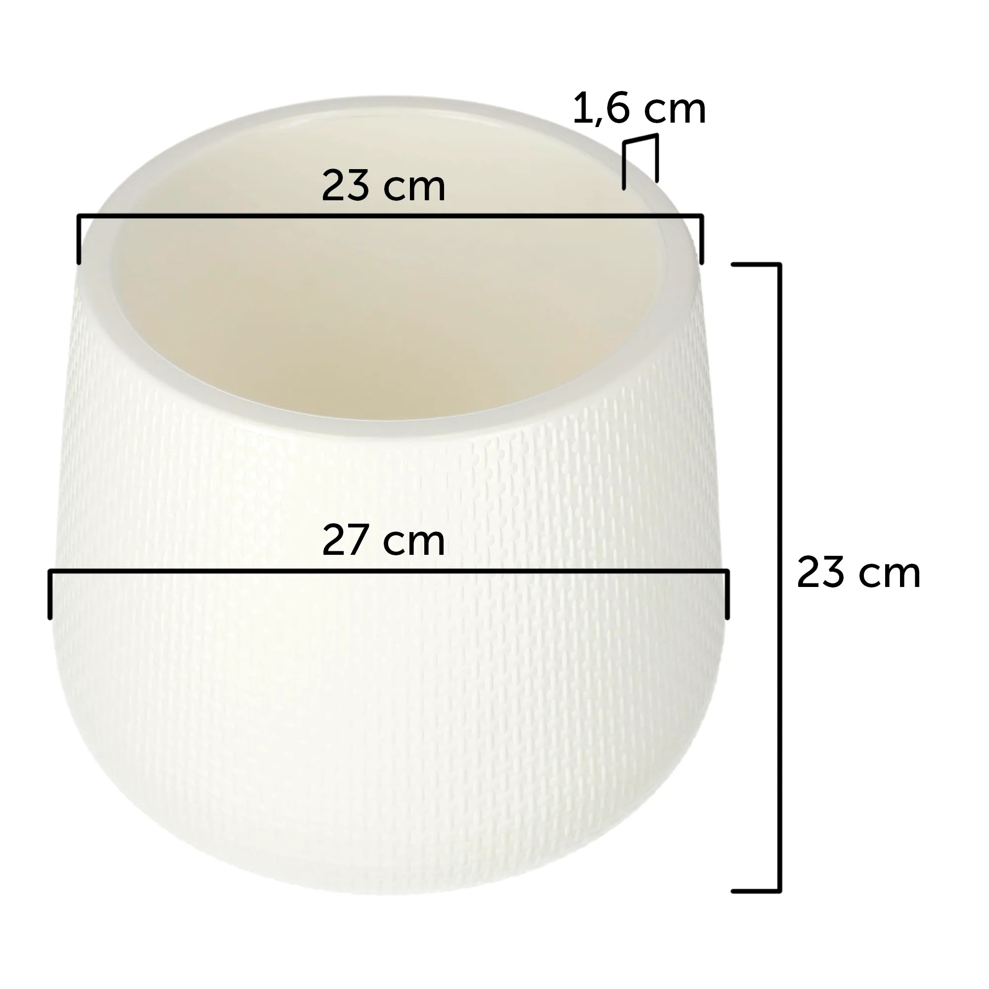 Peri vazonas su lėkštute 23 cm