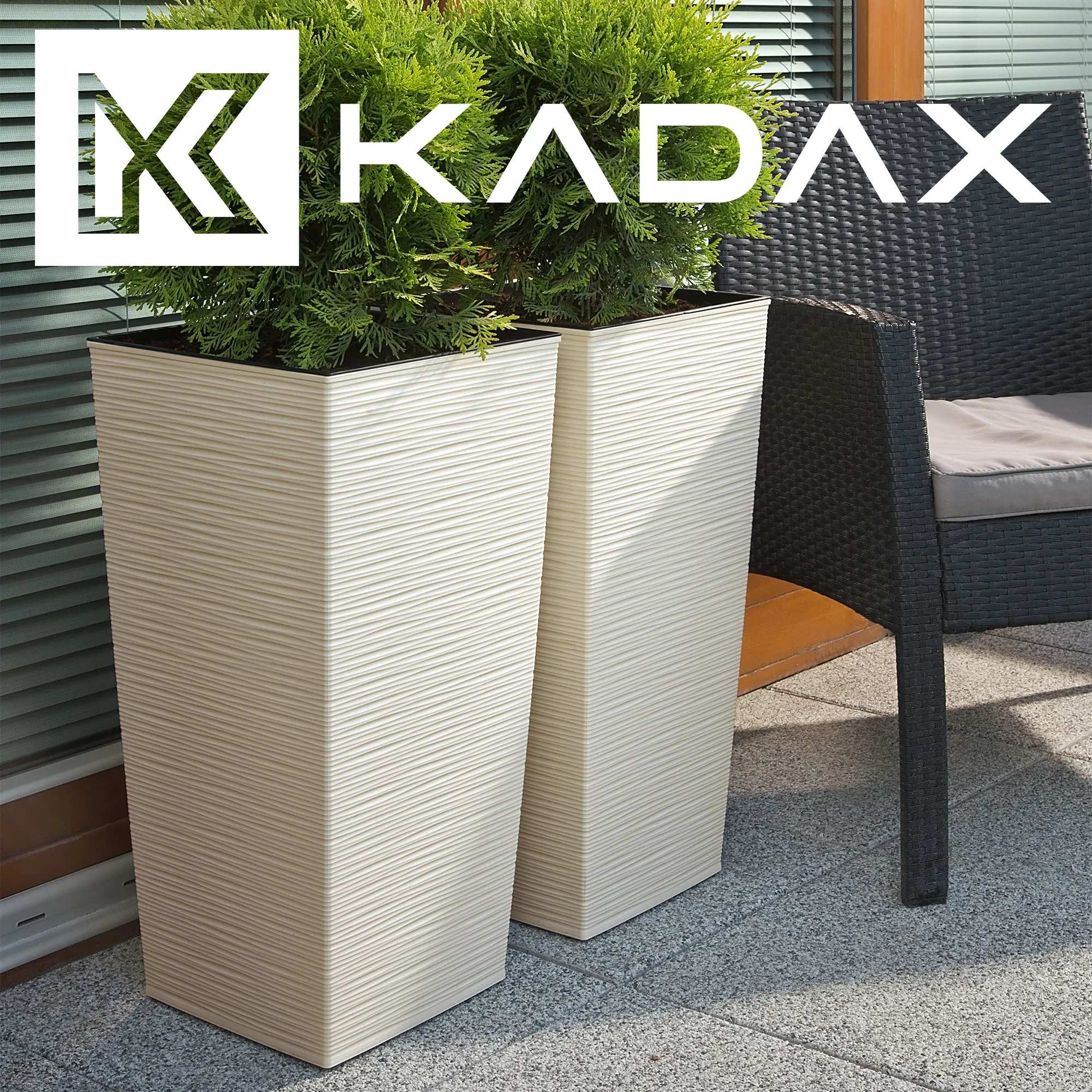 Gėlių vazonas su įdėklu Toulouse kaltelis 35 cm