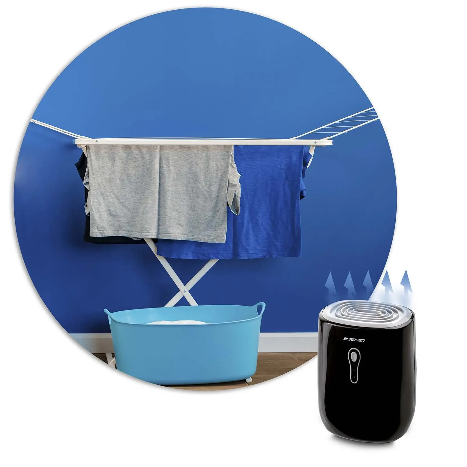 Berdsen BR-75B juodos ir pilkos spalvos oro sausintuvas - drėgmės sugėriklis - nuotrauka 1