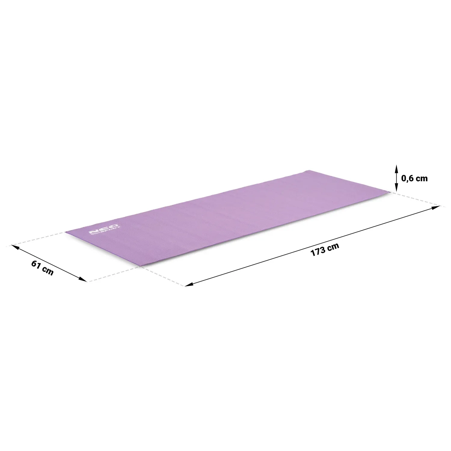 Mankštos kilimėlis 173 x 61 cm Neo-Sport - 192102 violetinis - nuotrauka 1