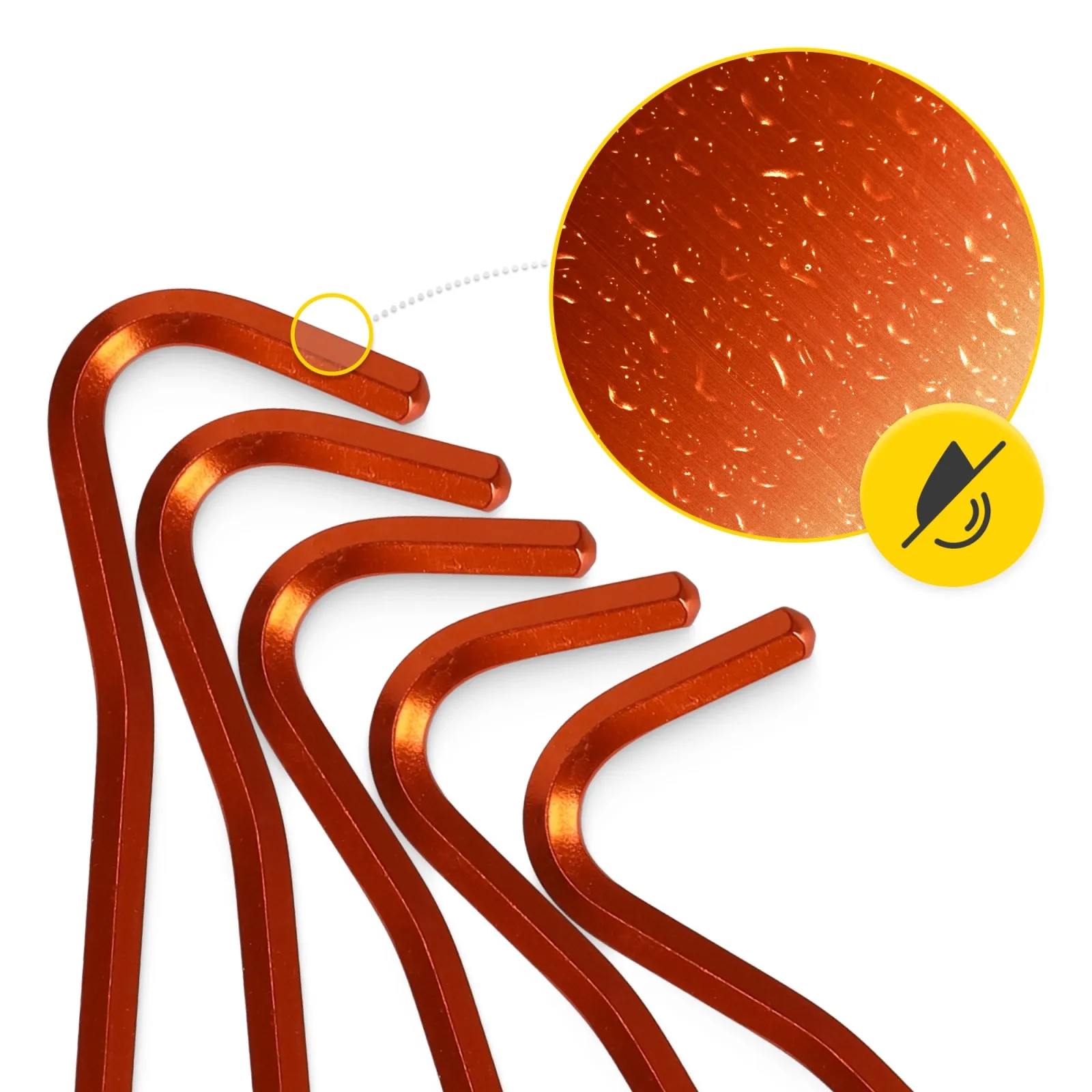 Aliuminio palapinės kuoliukai 10 vnt.