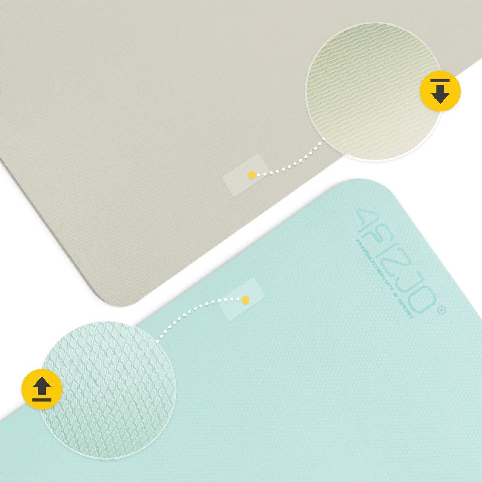 TPE neslystantis mankštos ir jogos kilimėlis