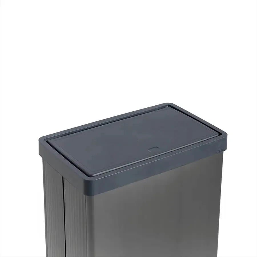 Curver Verto šiukšliadėžė aukšta, 54 l, perlinės pilkos spalvos