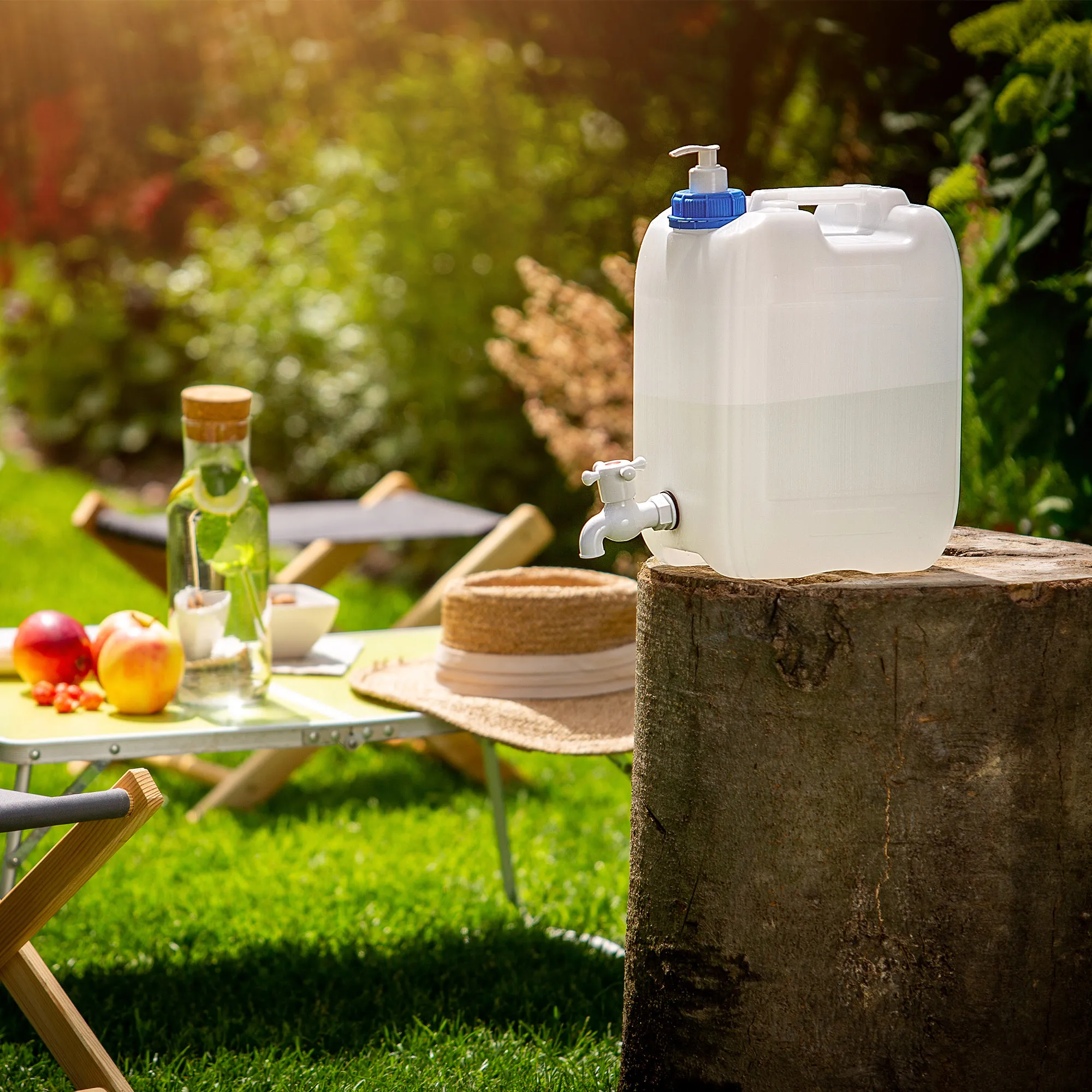 Porti turistinė kriauklė su muilo dozatoriumi 5 l