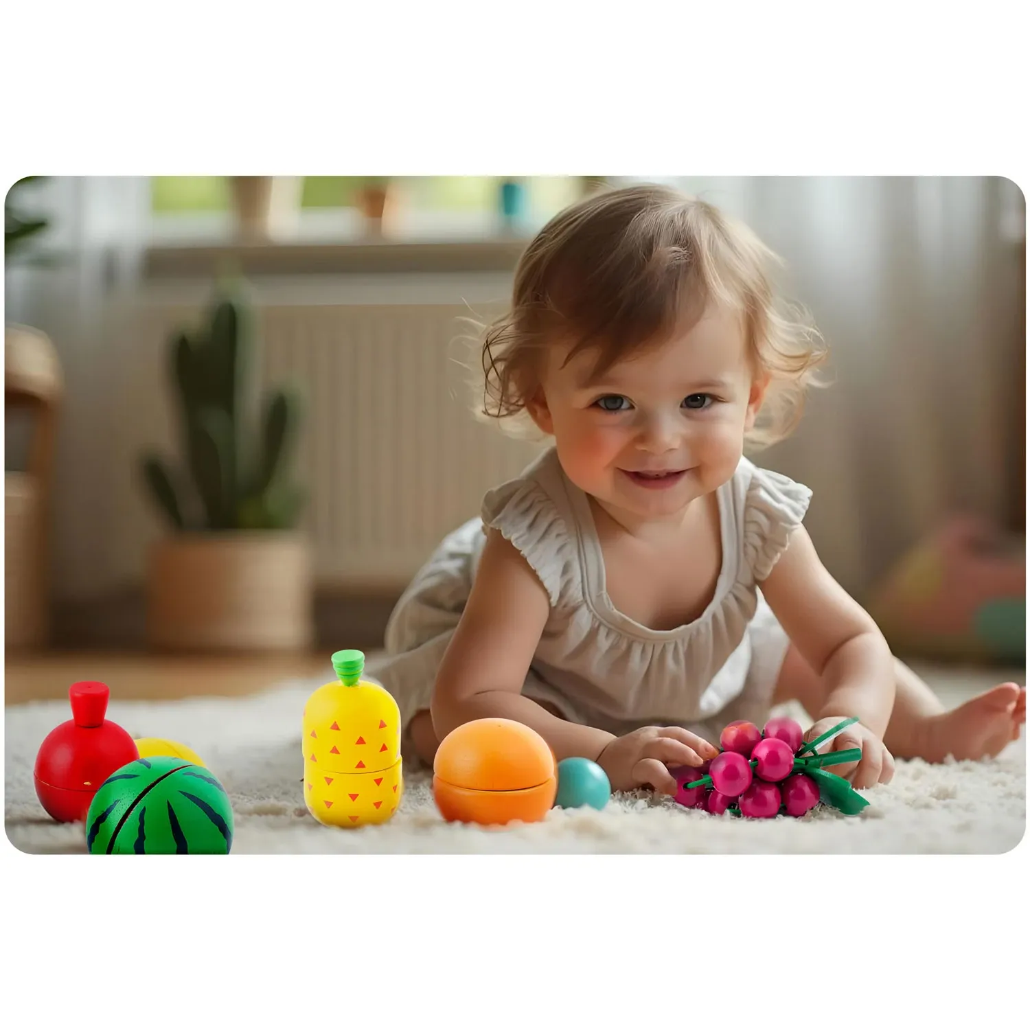 Medinis vaisių žaislas pjaustymui RK-872 Ricokids - nuotrauka 1