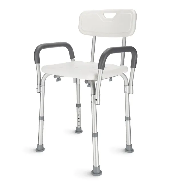 Dušo kėdė su atlošu ir porankiais