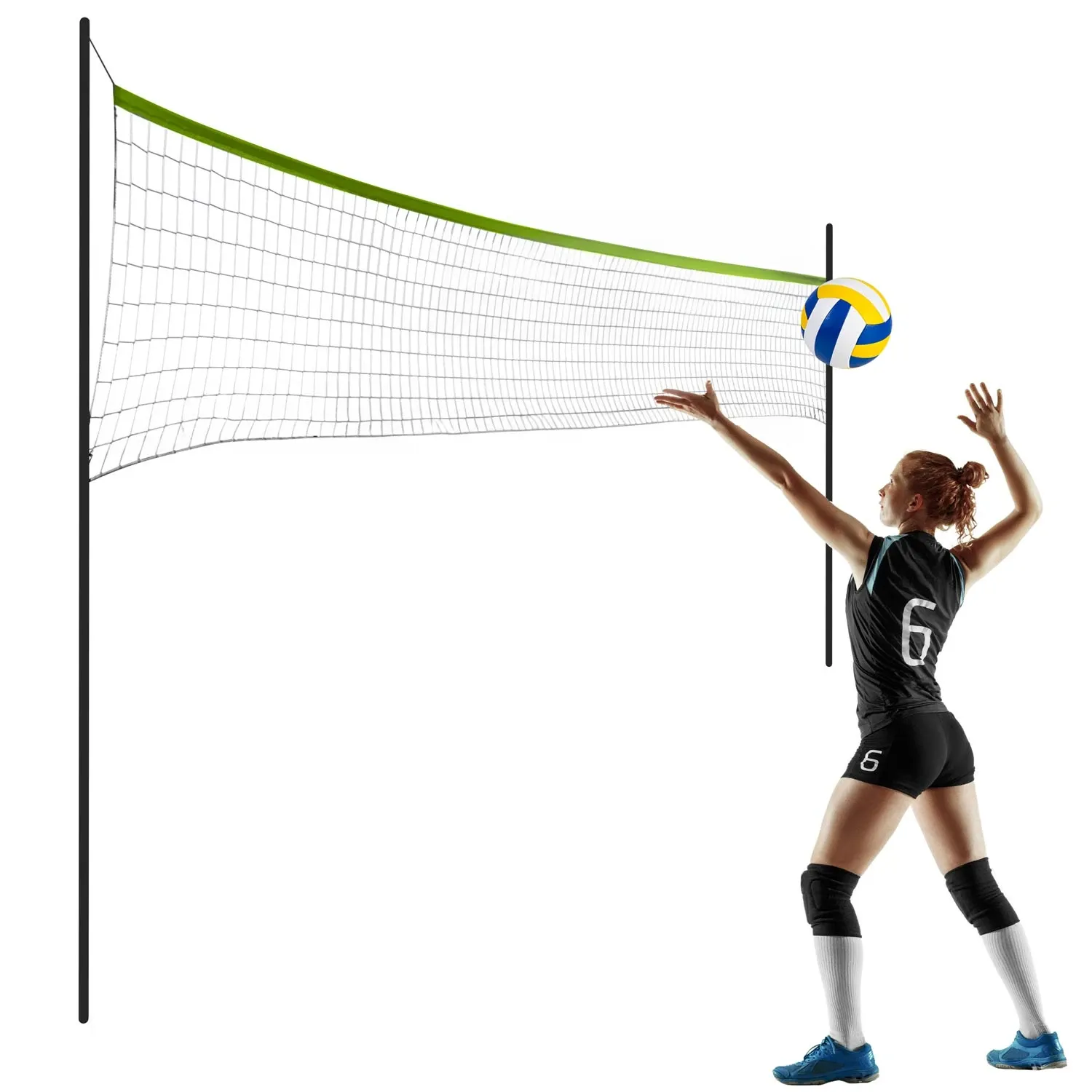 Tinklinio ir badmintono tinklas ir rėmas 570 cm - nuotrauka 1