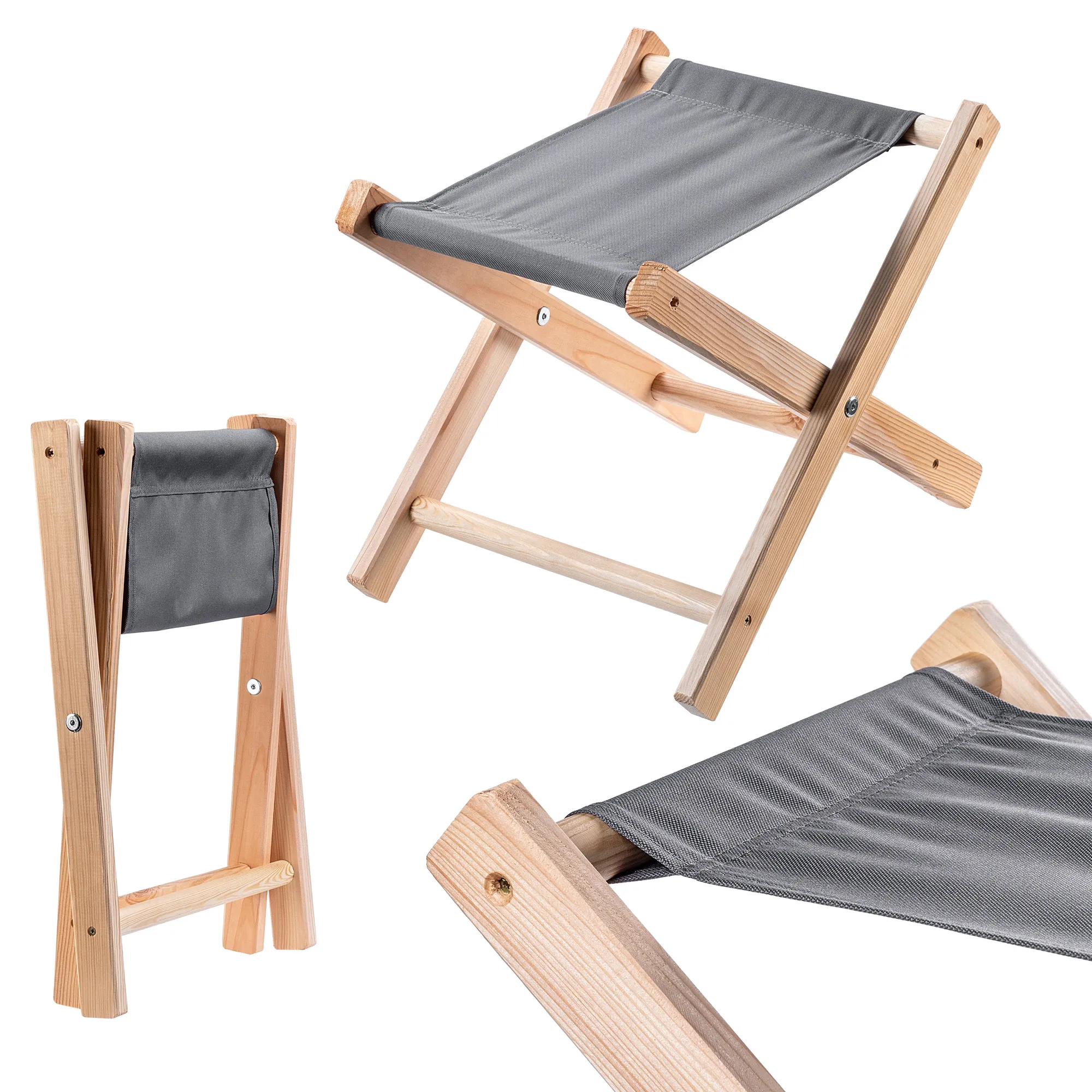 Nouro sulankstoma taburetė, pilka