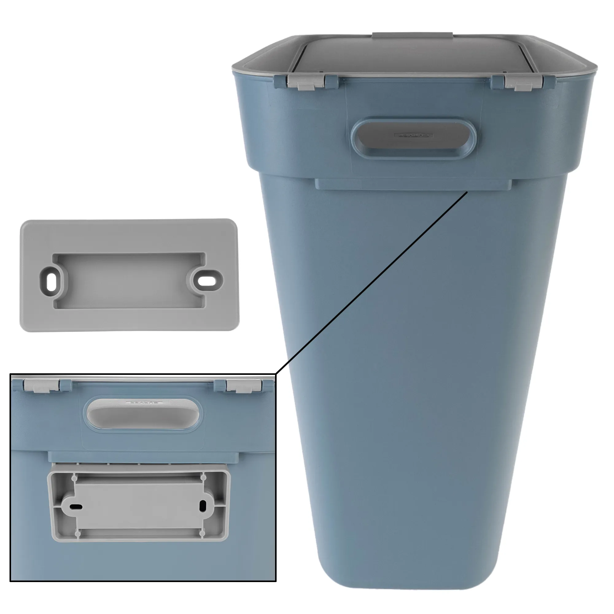 Curver Ready to Collect 30 l mėlyna atliekų rūšiavimo dėžė