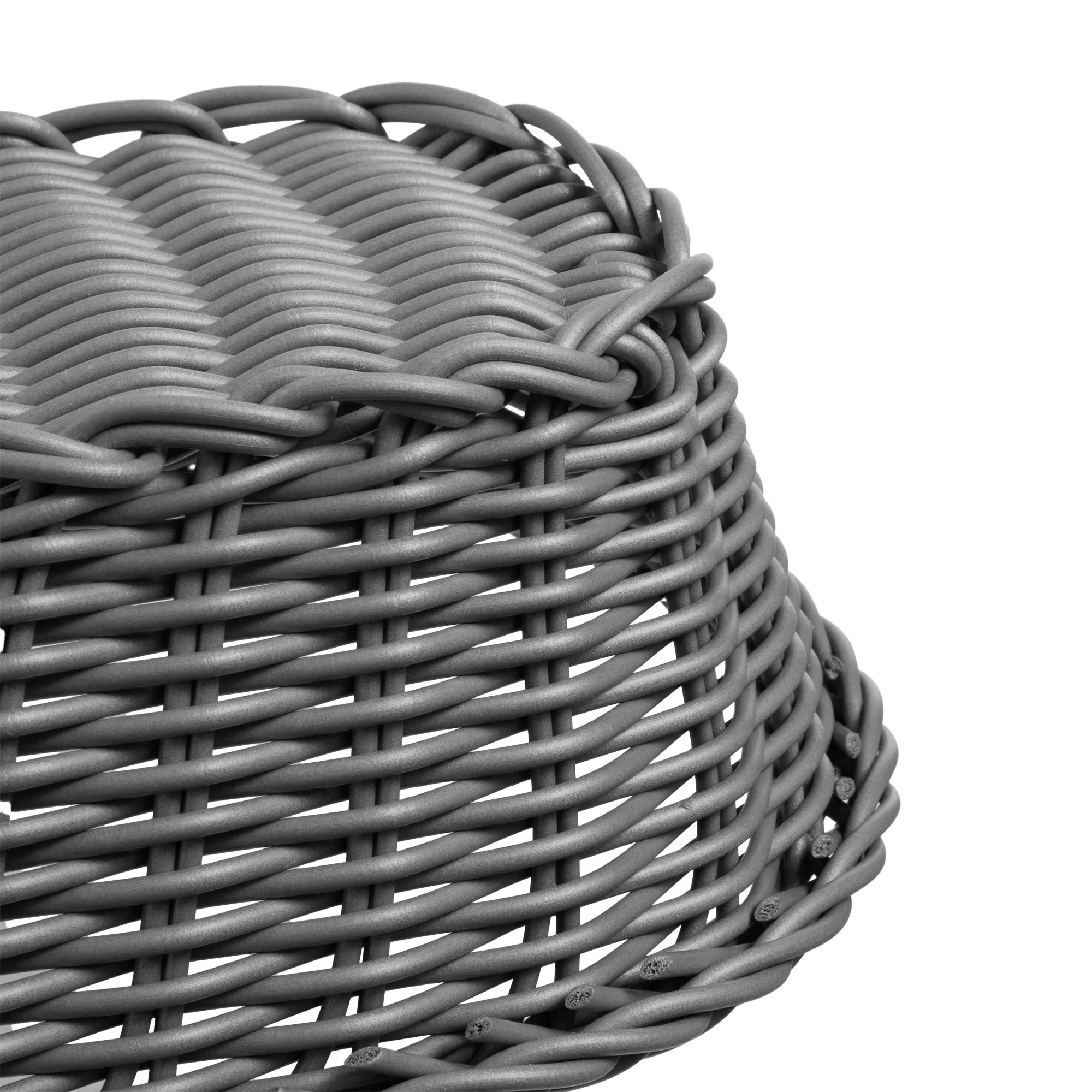 Arezzo ovalus pintas krepšelis, pilkas