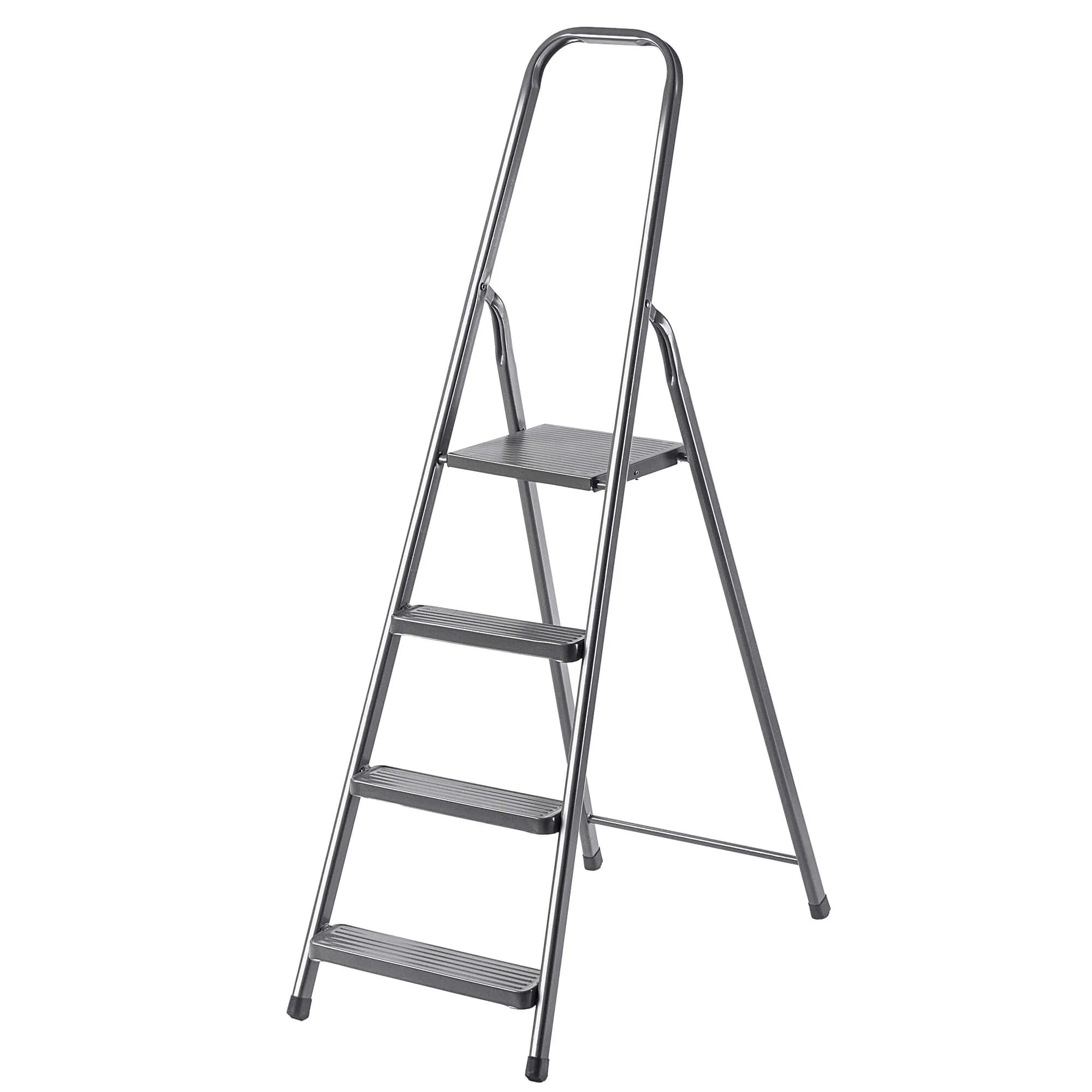 Plieninės kopėčios su platforma Ceriana 4 pakopų 125 kg