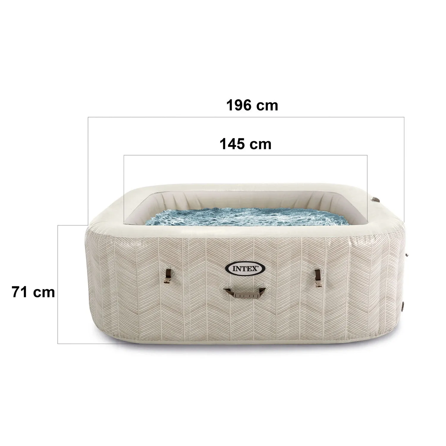 Pripučiama SPA su hidromasažu 6 asmenims INTEX 28472 - nuotrauka 1