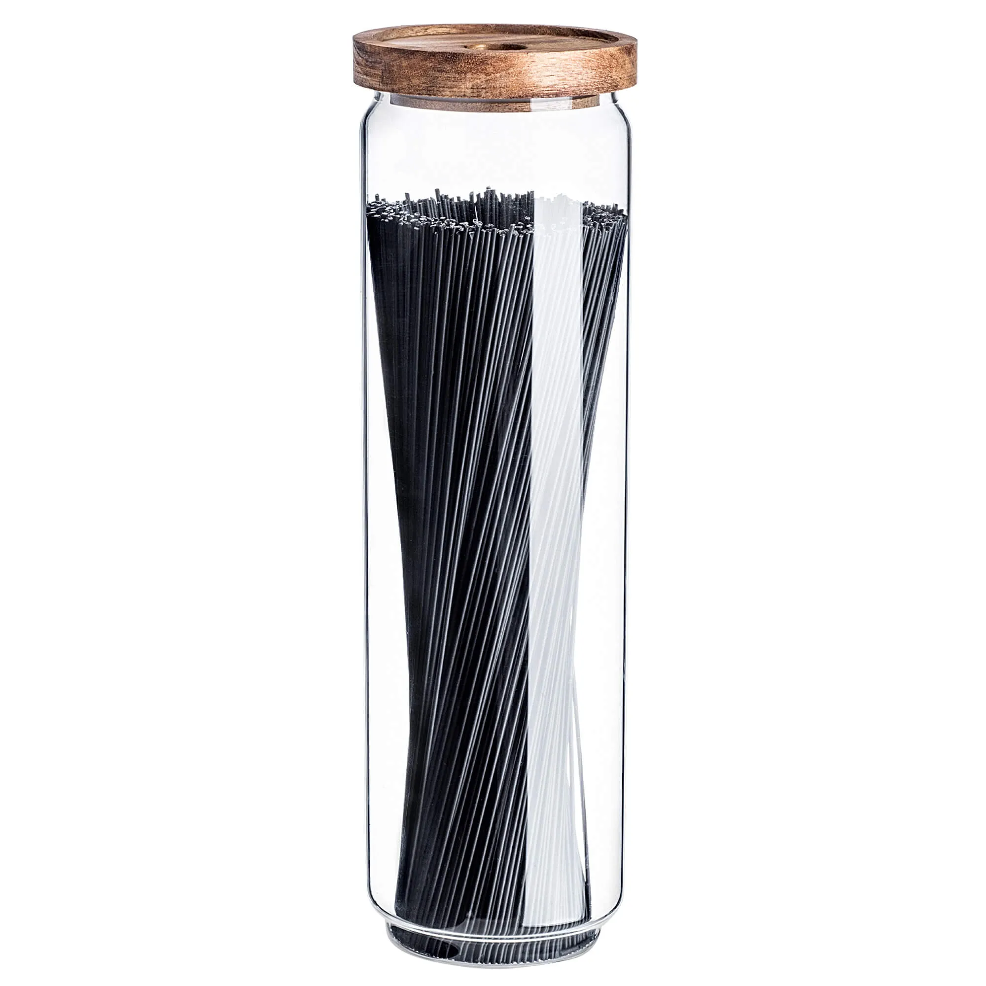 Rucce stikliniai maisto indeliai su mediniu dangteliu, 1550 ml, 3 vnt.