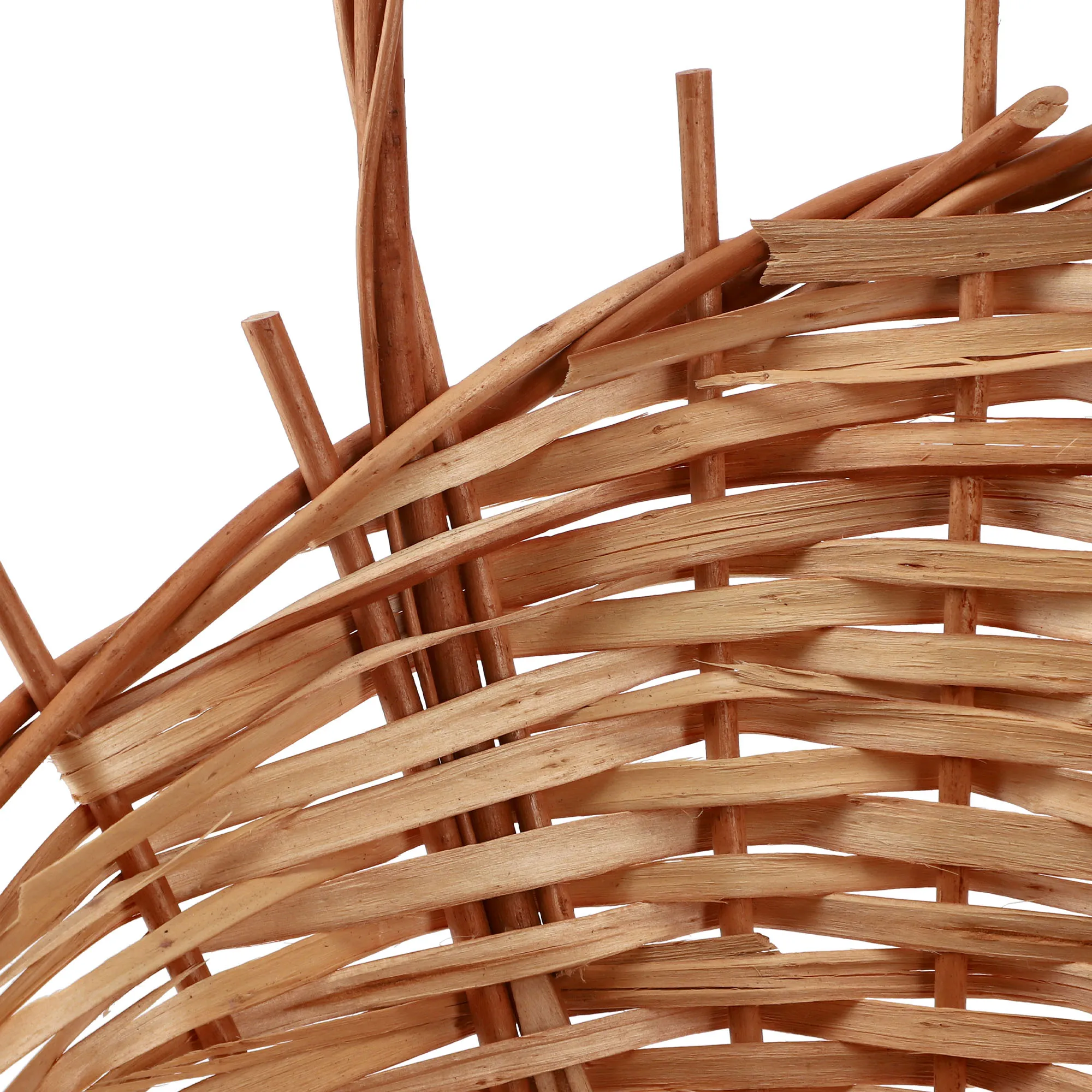 Medinis pinti dovanų krepšelis, natūralus, didelis