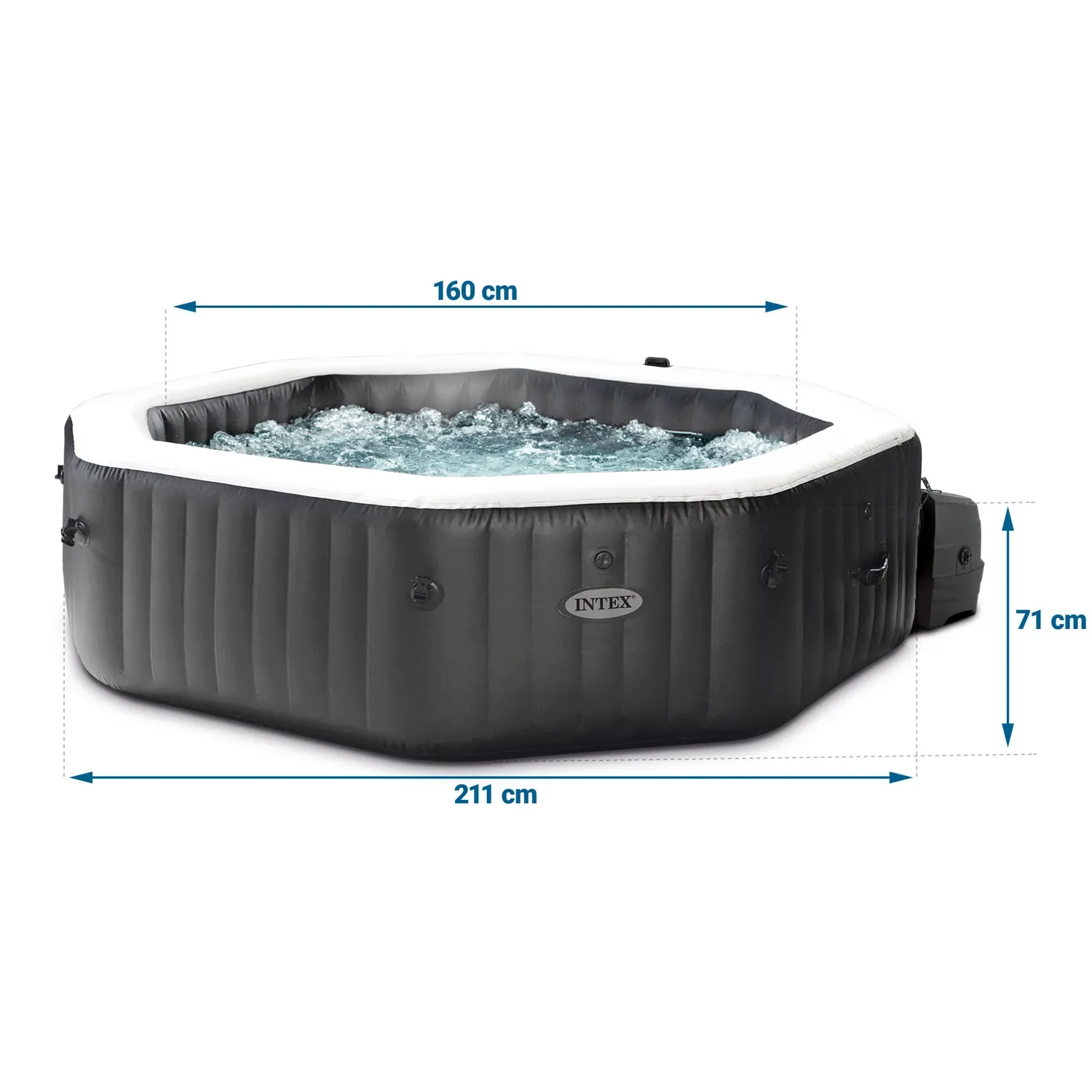 Pripučiama SPA su hidromasažu 6 asmenims, INTEX 28462 komplektas - nuotrauka 1