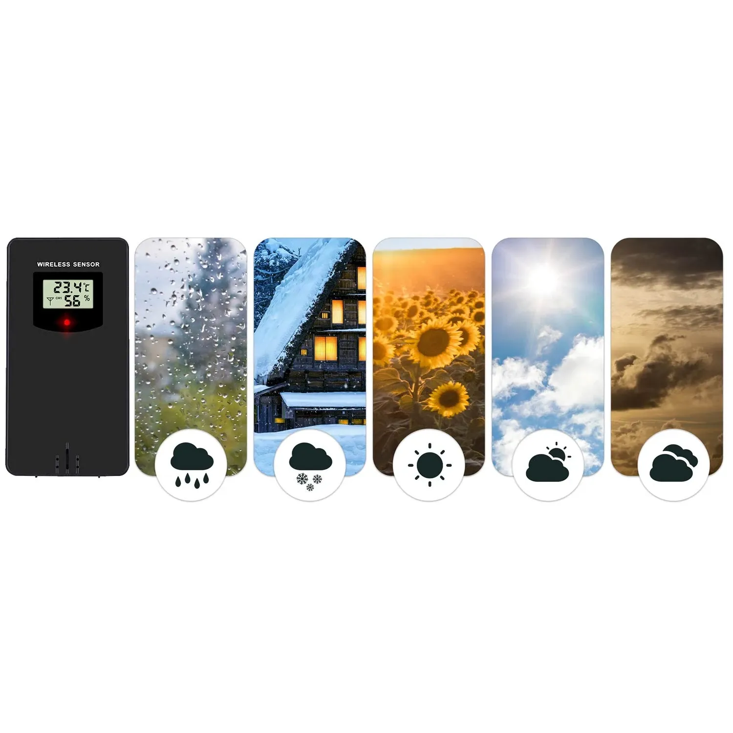 Siųstuvas BD-920 Berdsen meteorologinei stočiai, juodas - nuotrauka 1