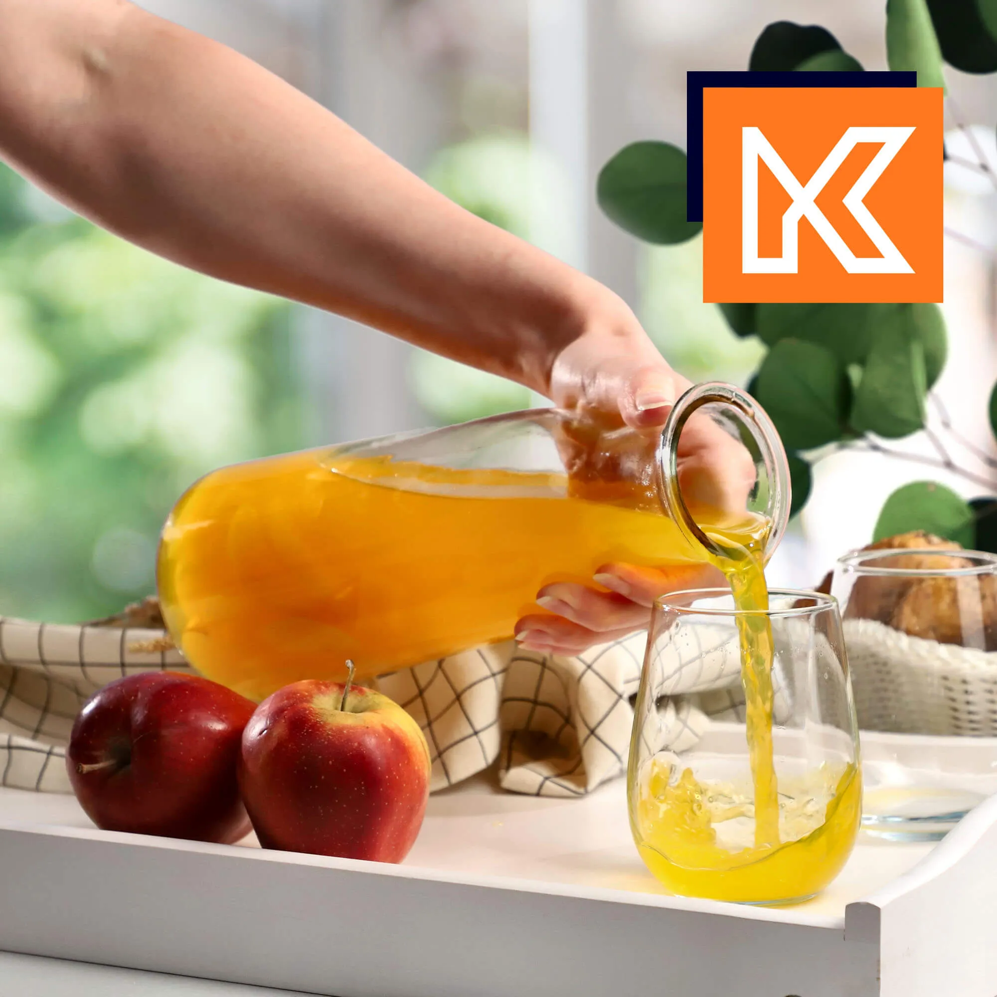 Atessa 1 l stiklinis termosas