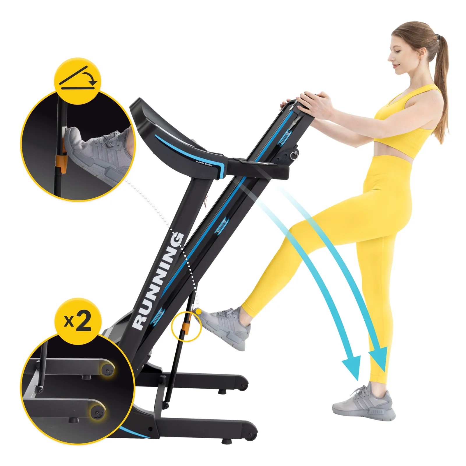 TM FALCO reguliuojamas elektrinis bėgimo takelis namams