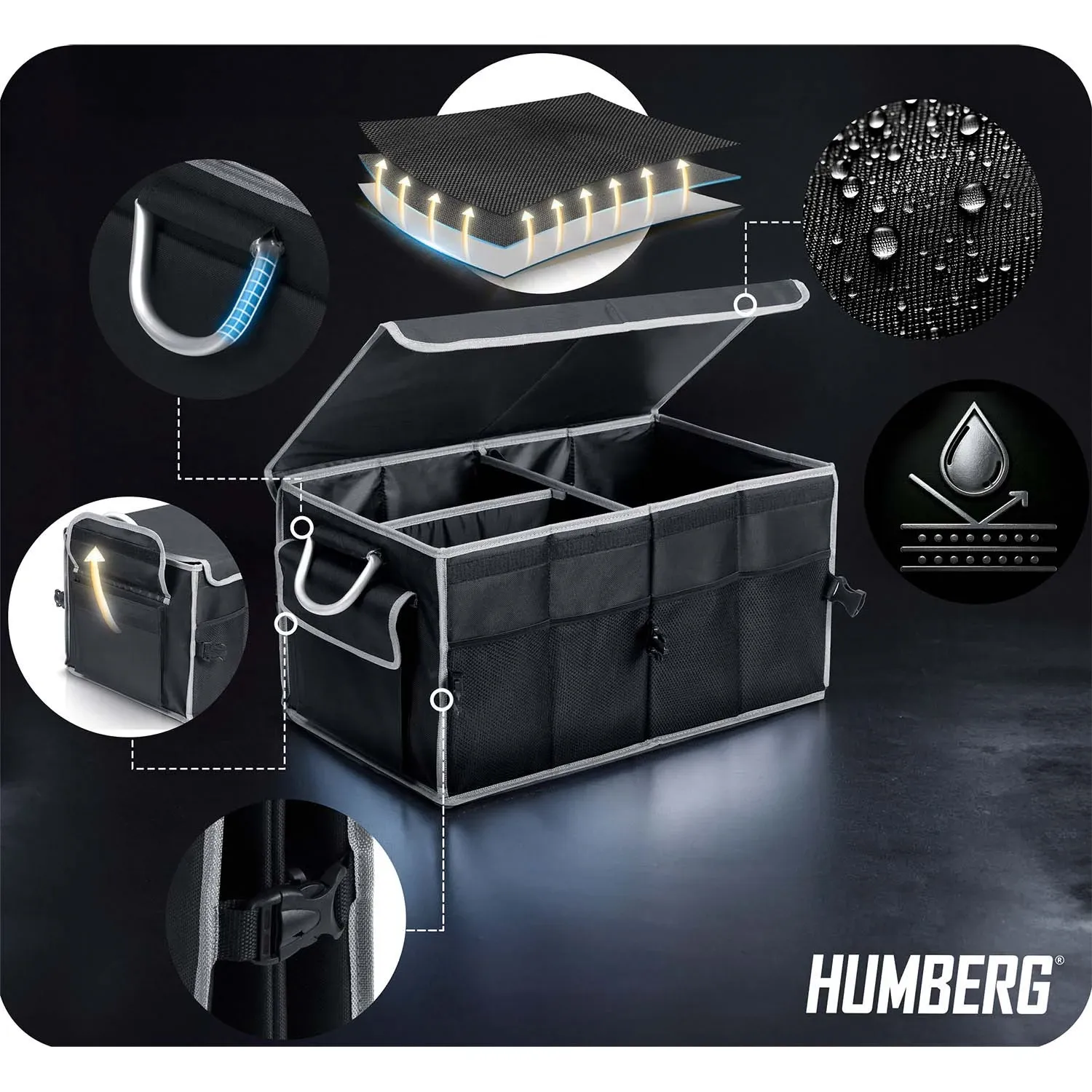 Humberg HM-990 bagažinės organizatorius - nuotrauka 1