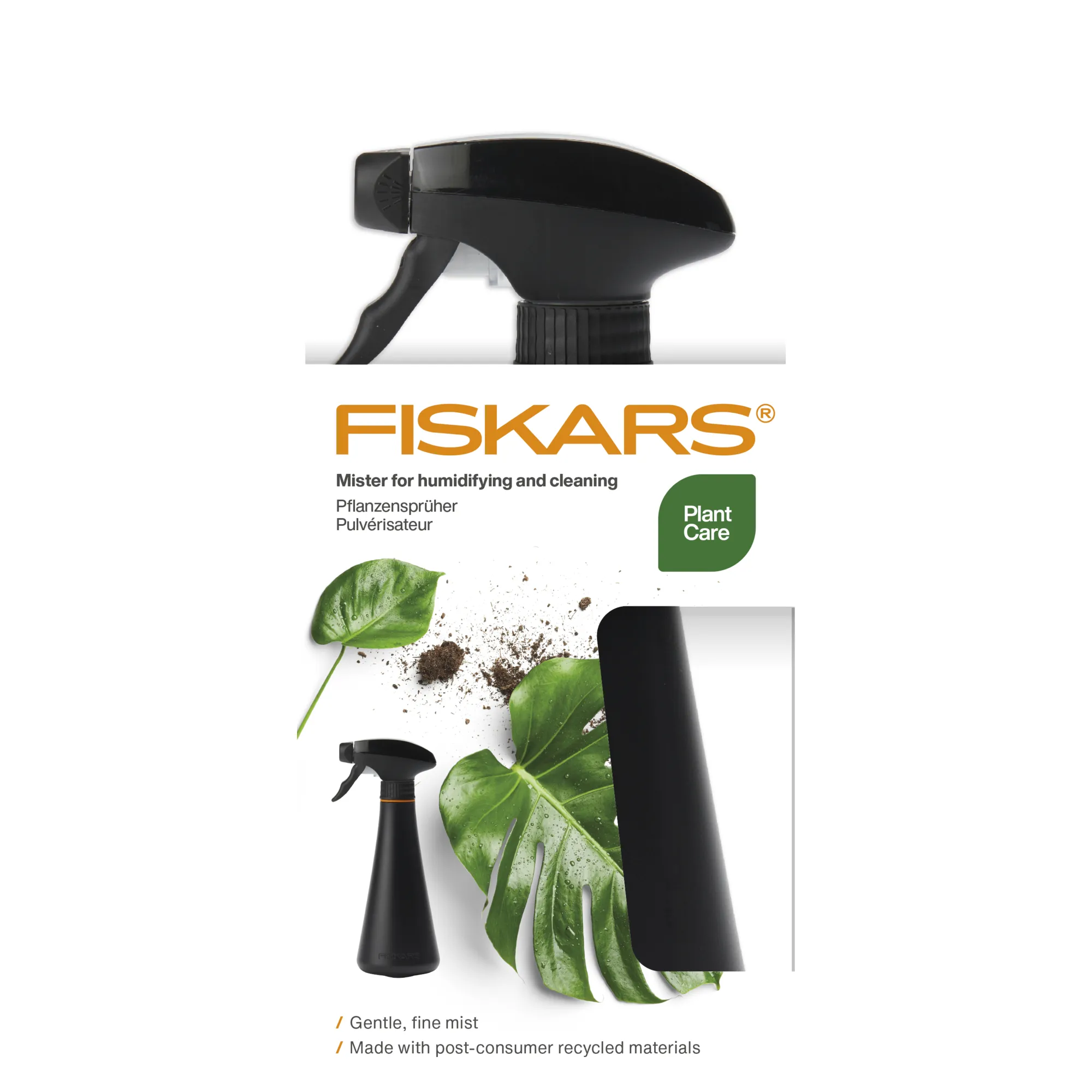 Fiskars 1071306 purkštuvas drėkinimui ir valymui