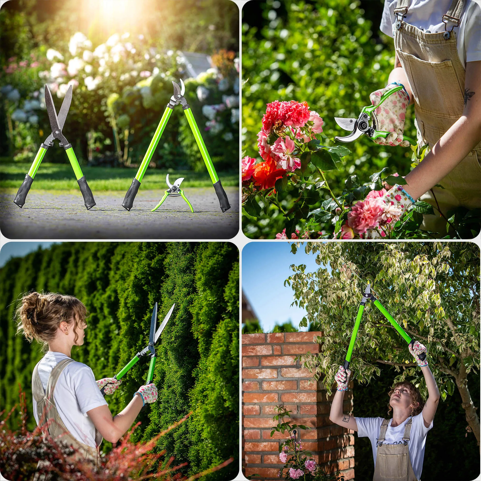 Sodo žirklių ir genėtuvų rinkinys, 3 vnt.