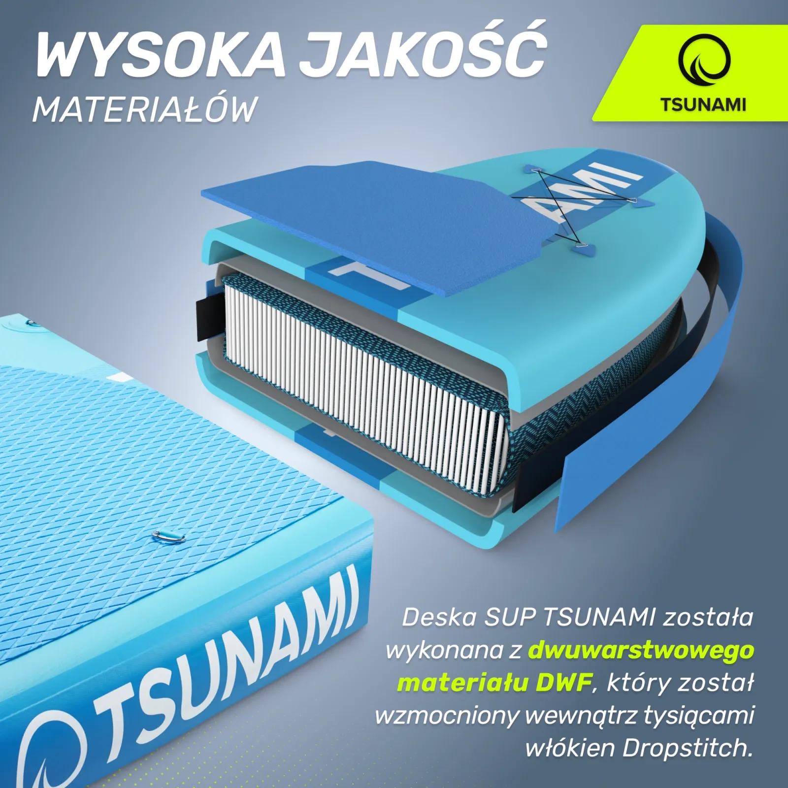 SUP TSUNAMI irklentė 320 cm T02