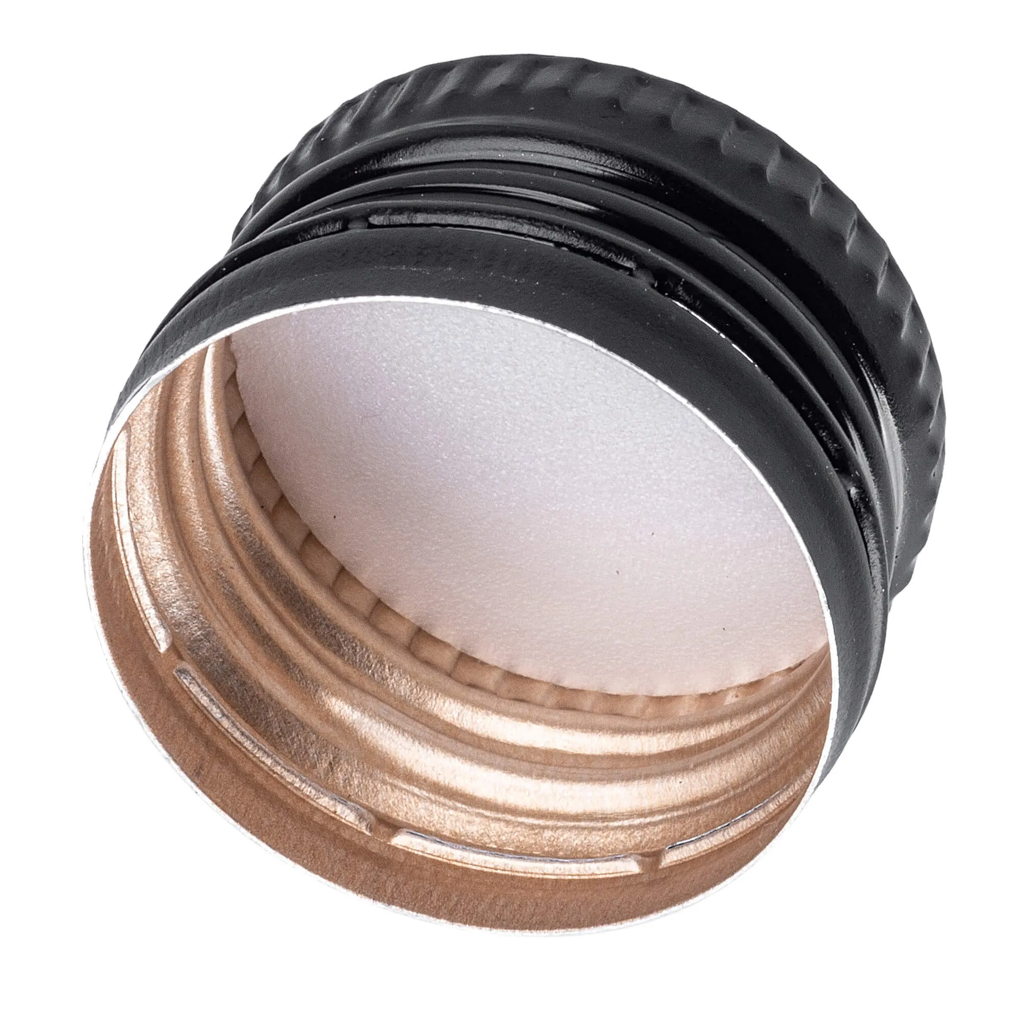 Annot aliumininiai butelių kamšteliai, 28 mm skersmens, juodi, 10 vnt.