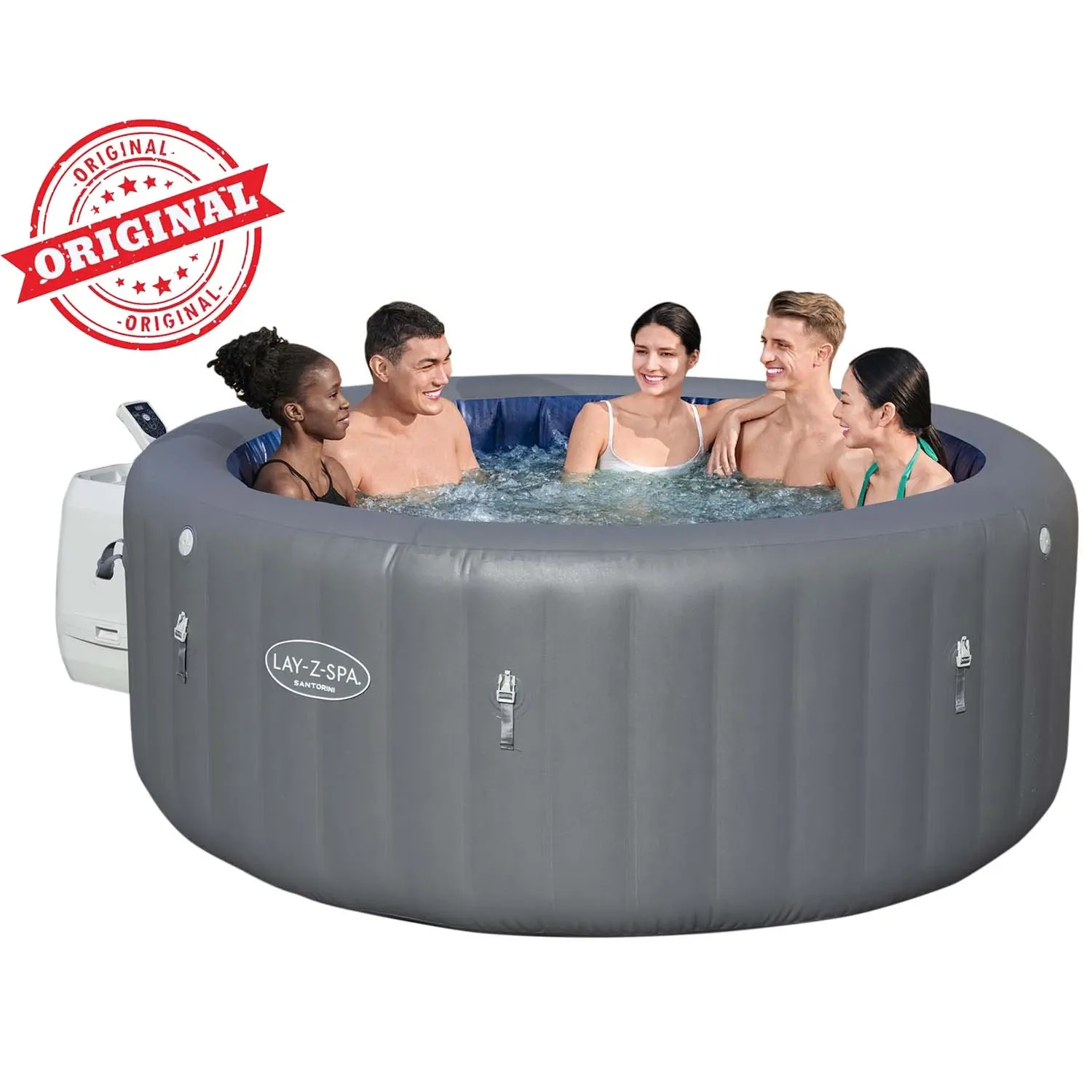 Pripučiama SPA vonia „Lay-Z Santorini“, 7 asmenims, „Bestway“, 60075 - nuotrauka 1