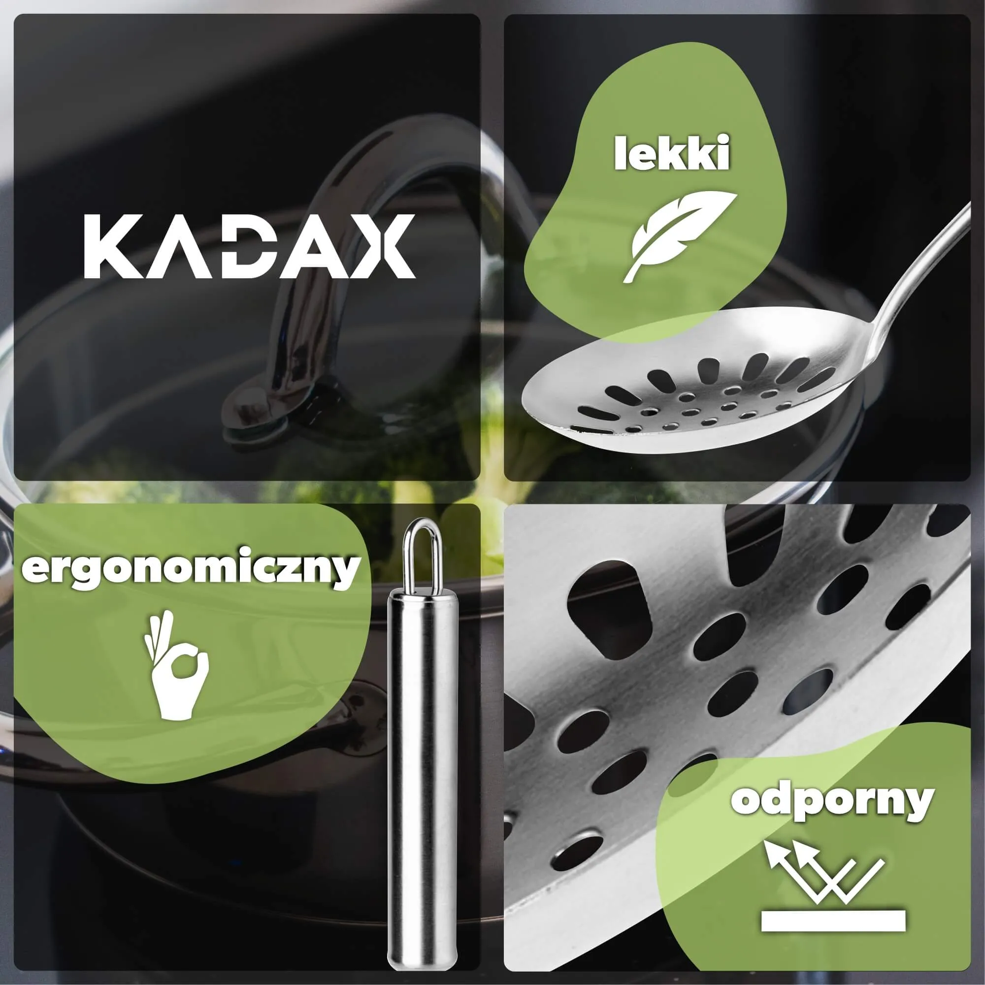 „Naset“ nerūdijančio plieno nugriebtuvas, 33 x 11 cm, sidabro spalvos