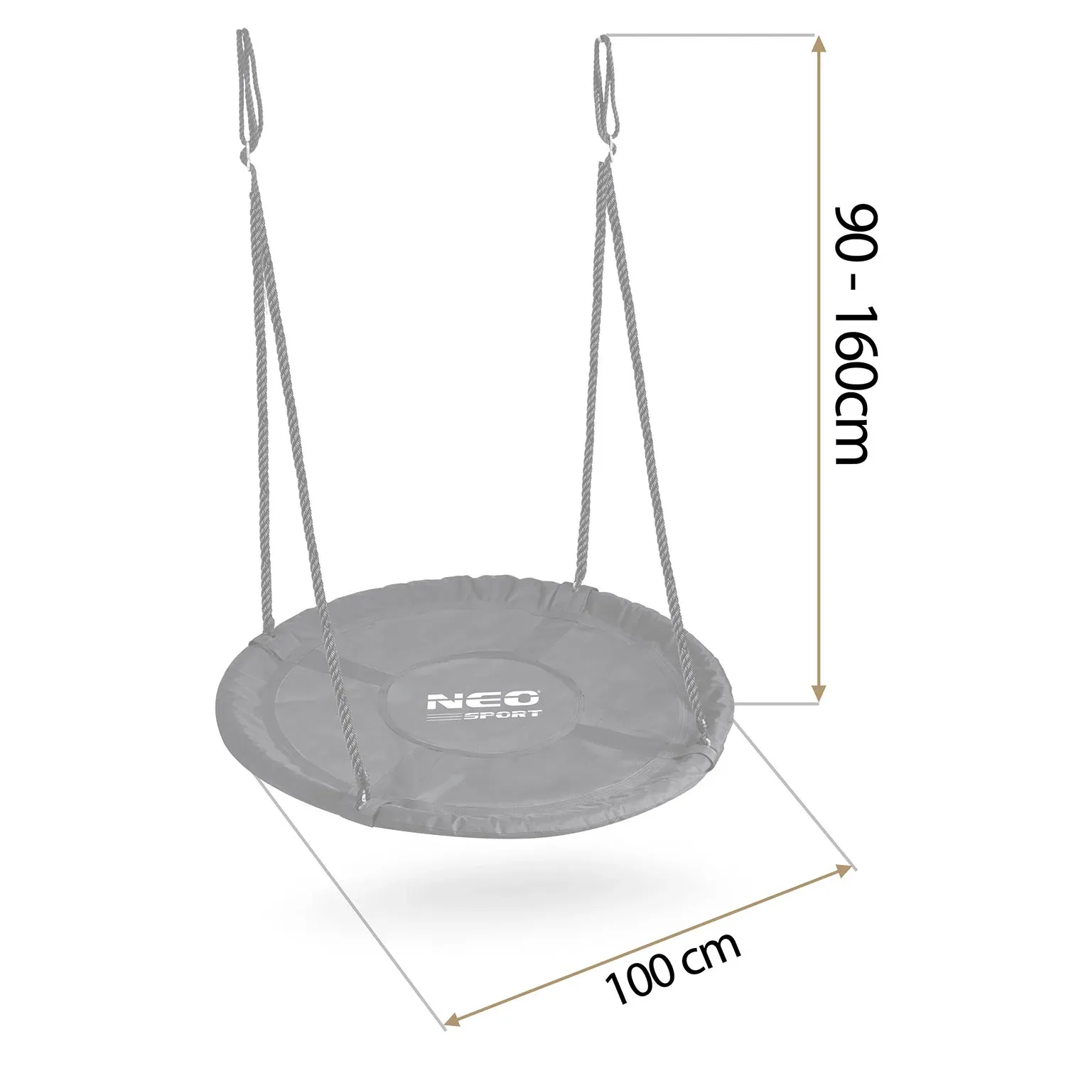Gandro lizdo sūpynės Neo-Sport NS-103 100 cm - nuotrauka 1