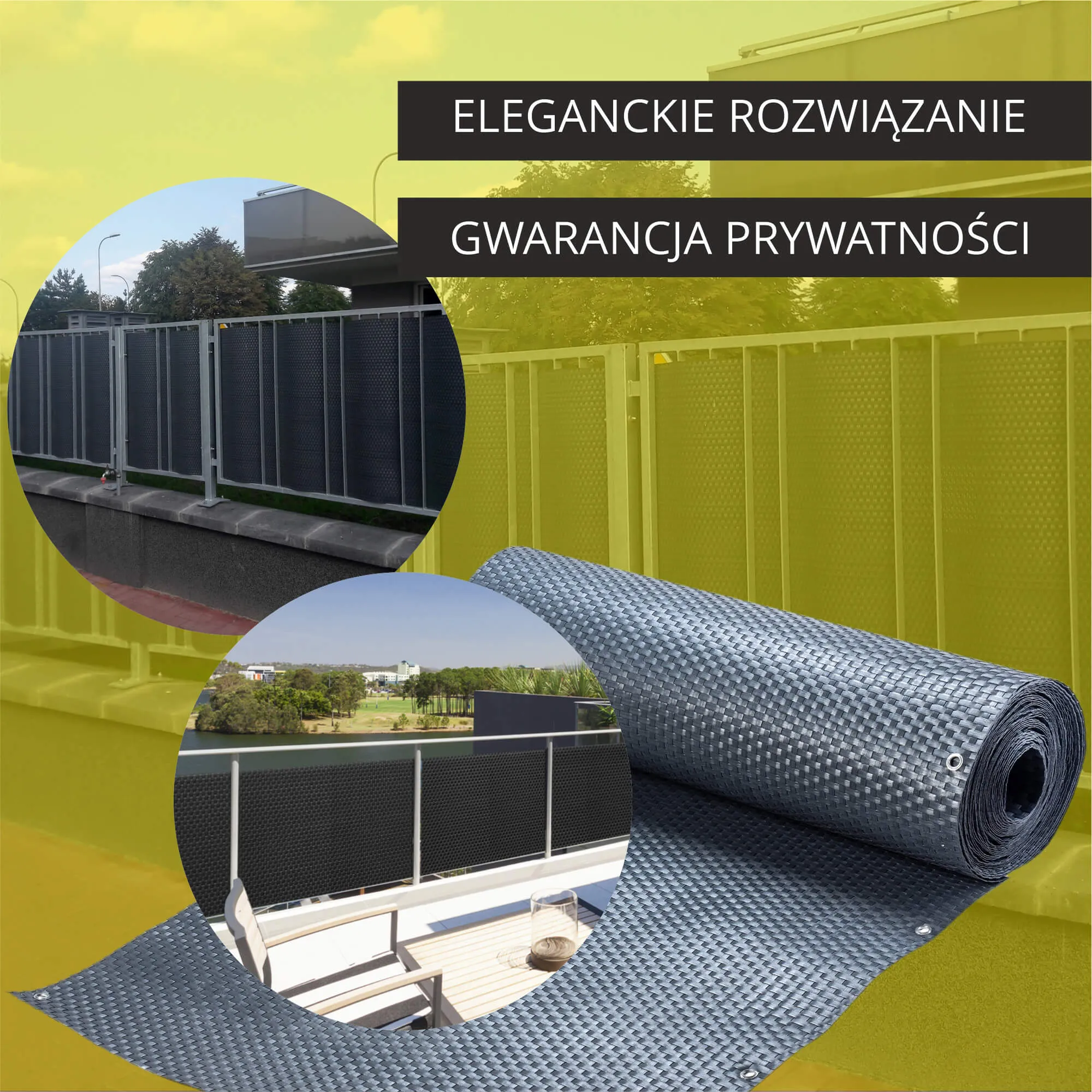 Espa balkono uždangalas 90 x 700 cm, antracito spalvos