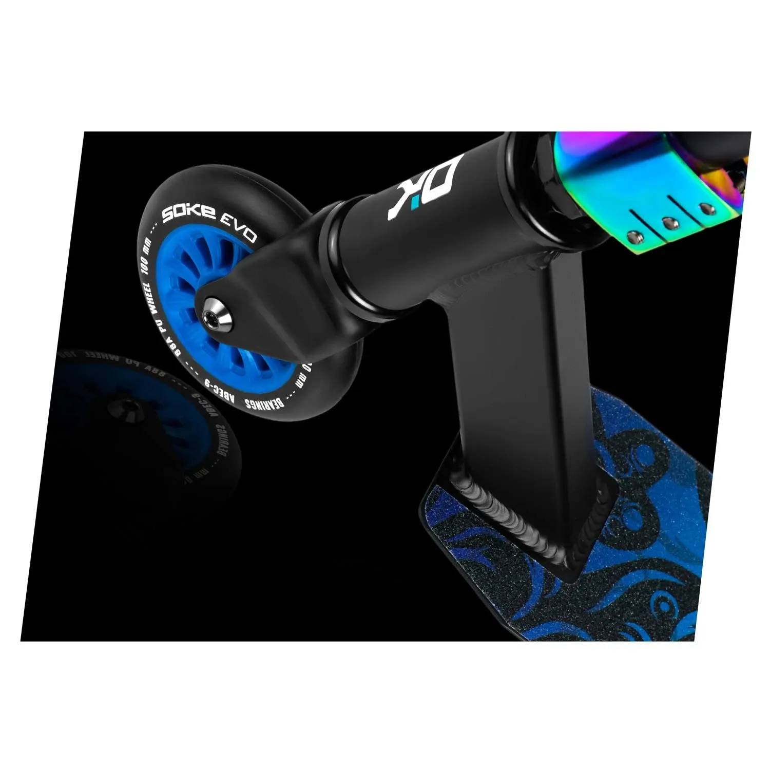 SOKE EVO gatvės juodas triukų paspirtukas - nuotrauka 1