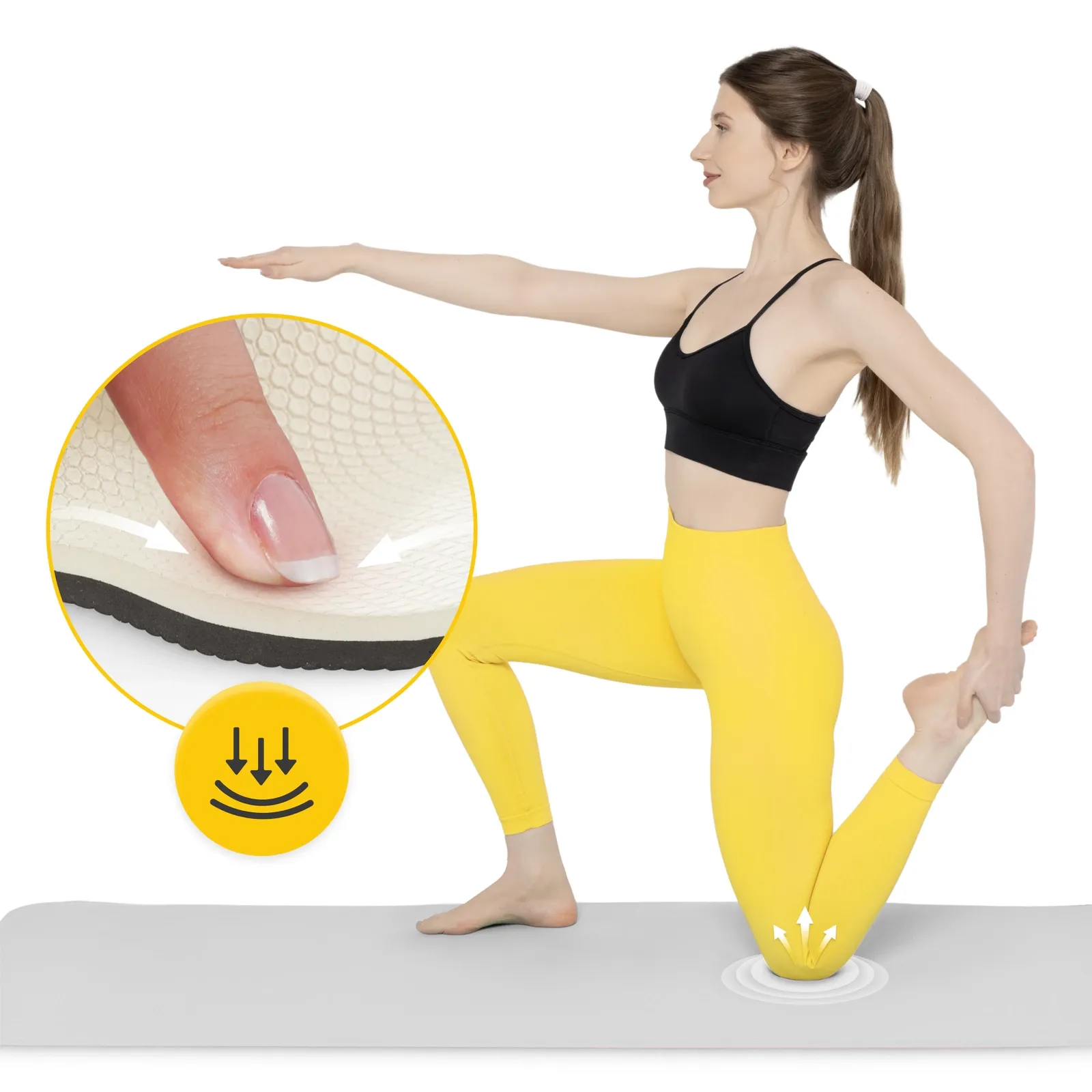 TPE neslystantis mankštos ir jogos kilimėlis