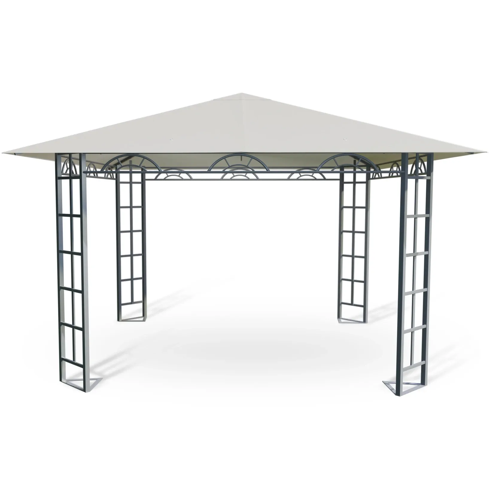 Smėlio spalvos sodo paviljonas, palapinė 3x3m Plonos 4932 - nuotrauka 1