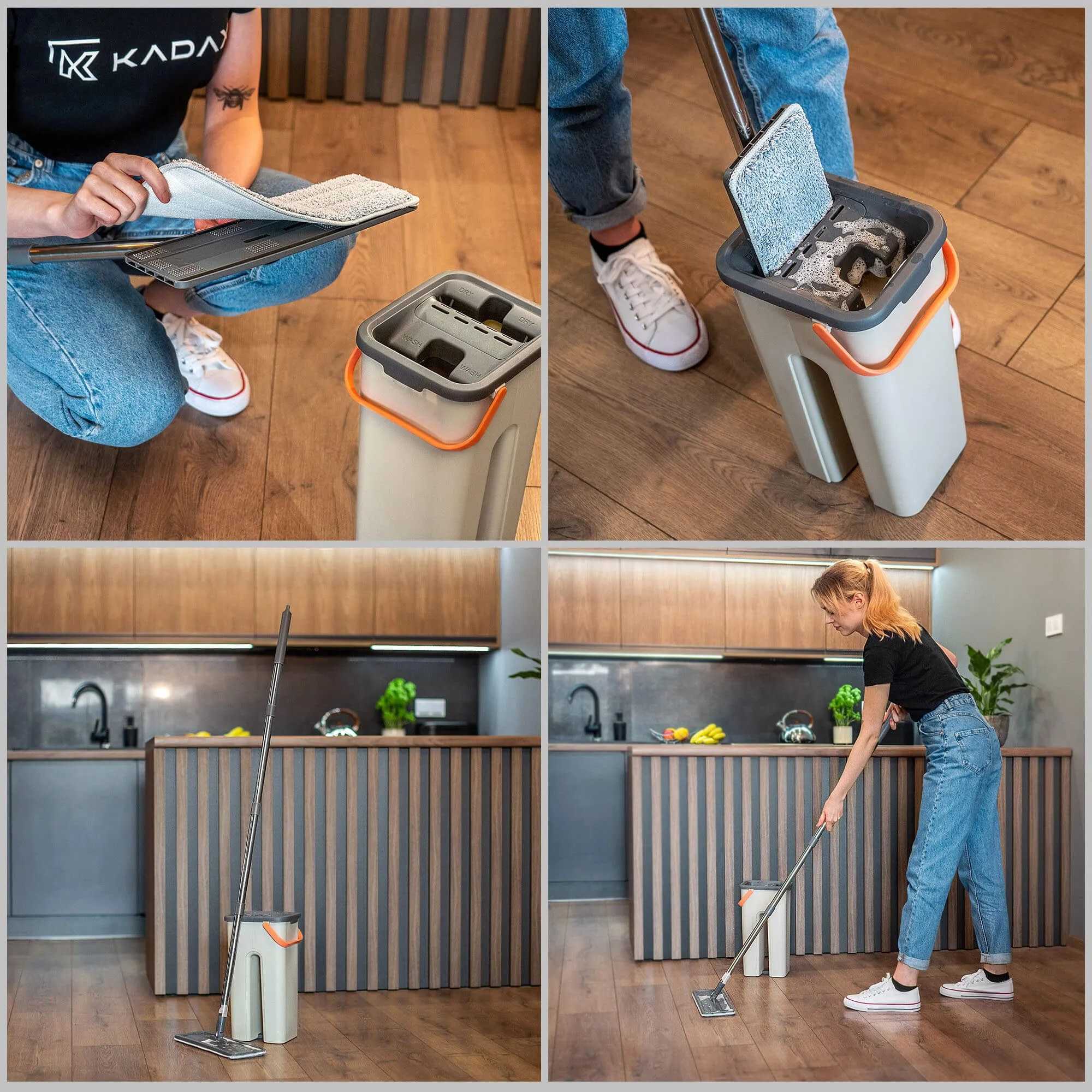 Gras plokščių grindų šluostė 135 cm