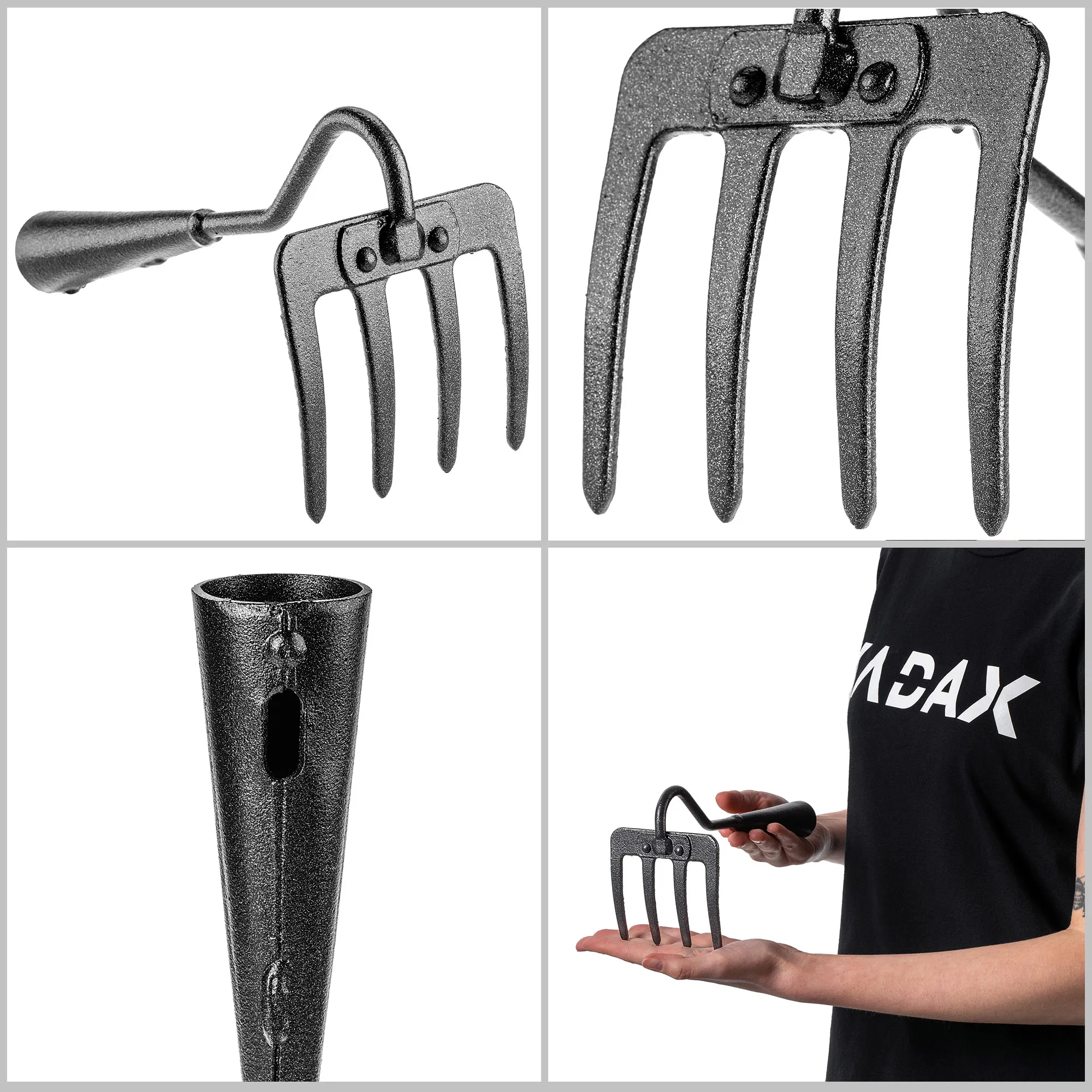 Dormes 4 dantų aeravimo grėblys be rankenos