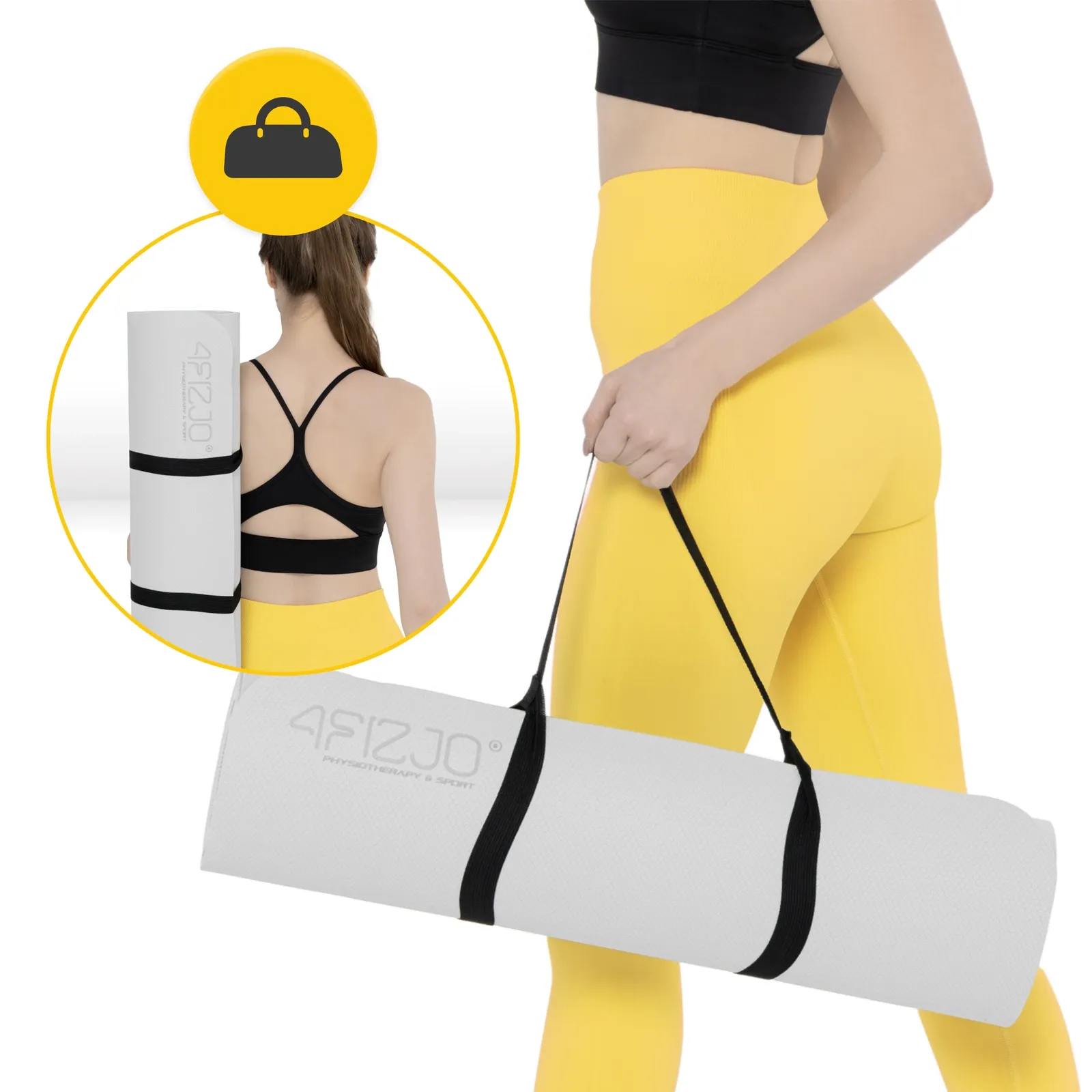 TPE neslystantis mankštos ir jogos kilimėlis